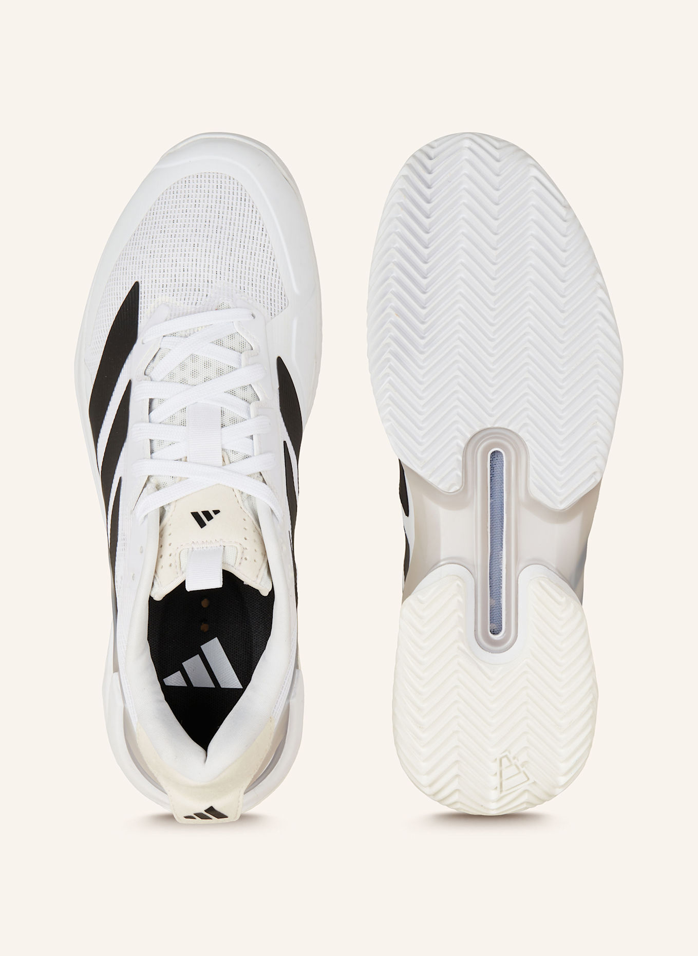 adidas Tennisschuhe ADIZERO UBERSONIC 5 CLAY: WEISS/ SCHWARZ