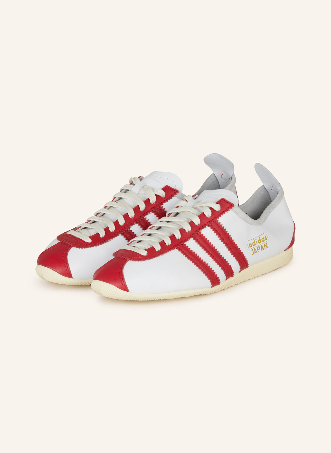 adidas Originals Sneakers JAPAN in white/ dark red