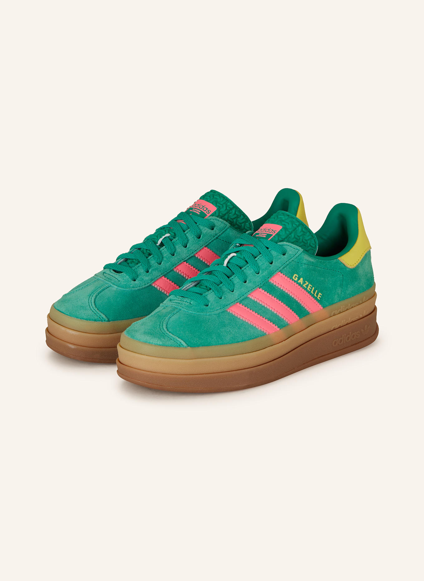 adidas Originals Sneaker GAZELLE BOLD: GRÜN/ PINK