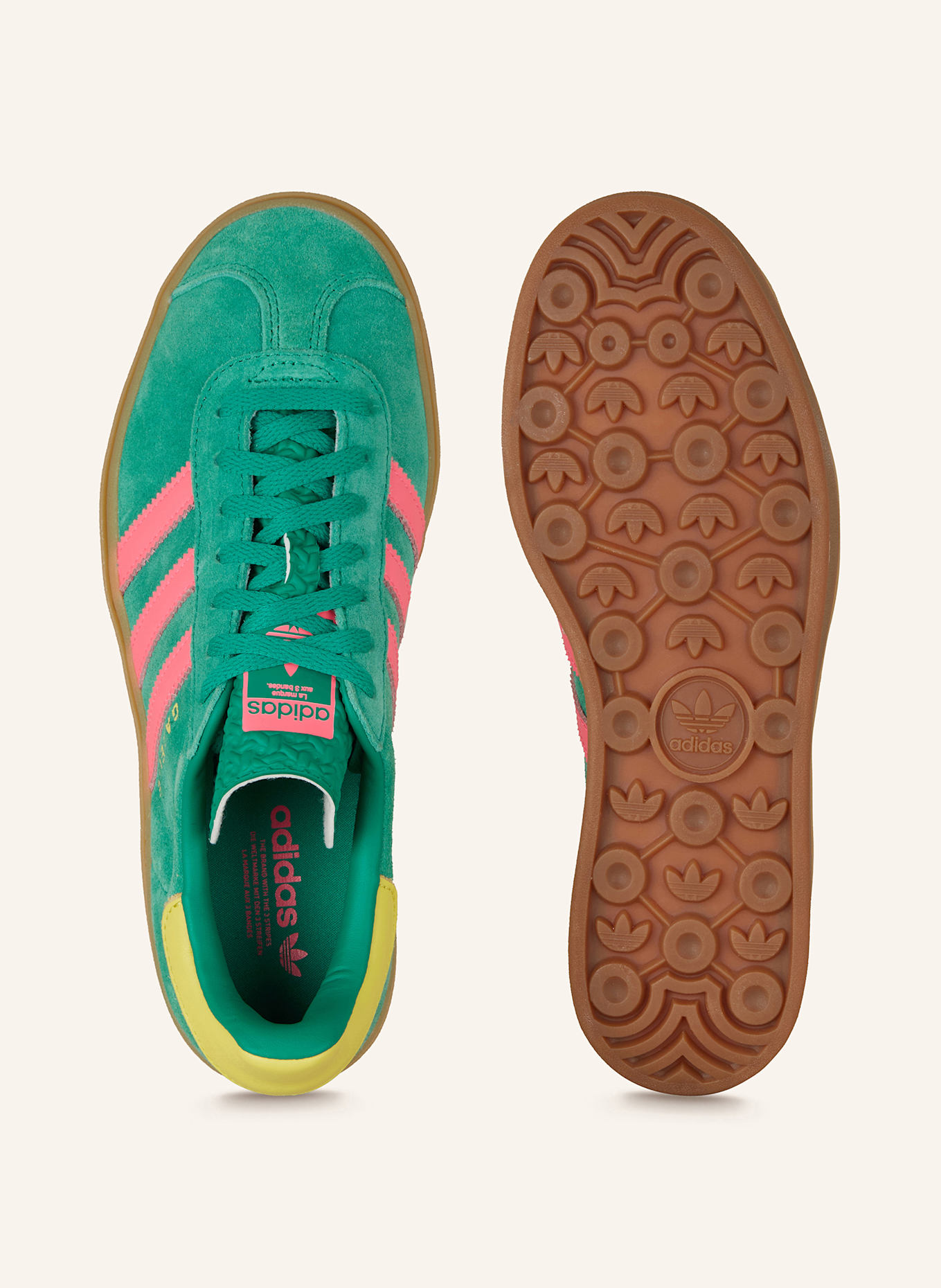adidas Originals Sneaker GAZELLE BOLD: GRÜN/ PINK
