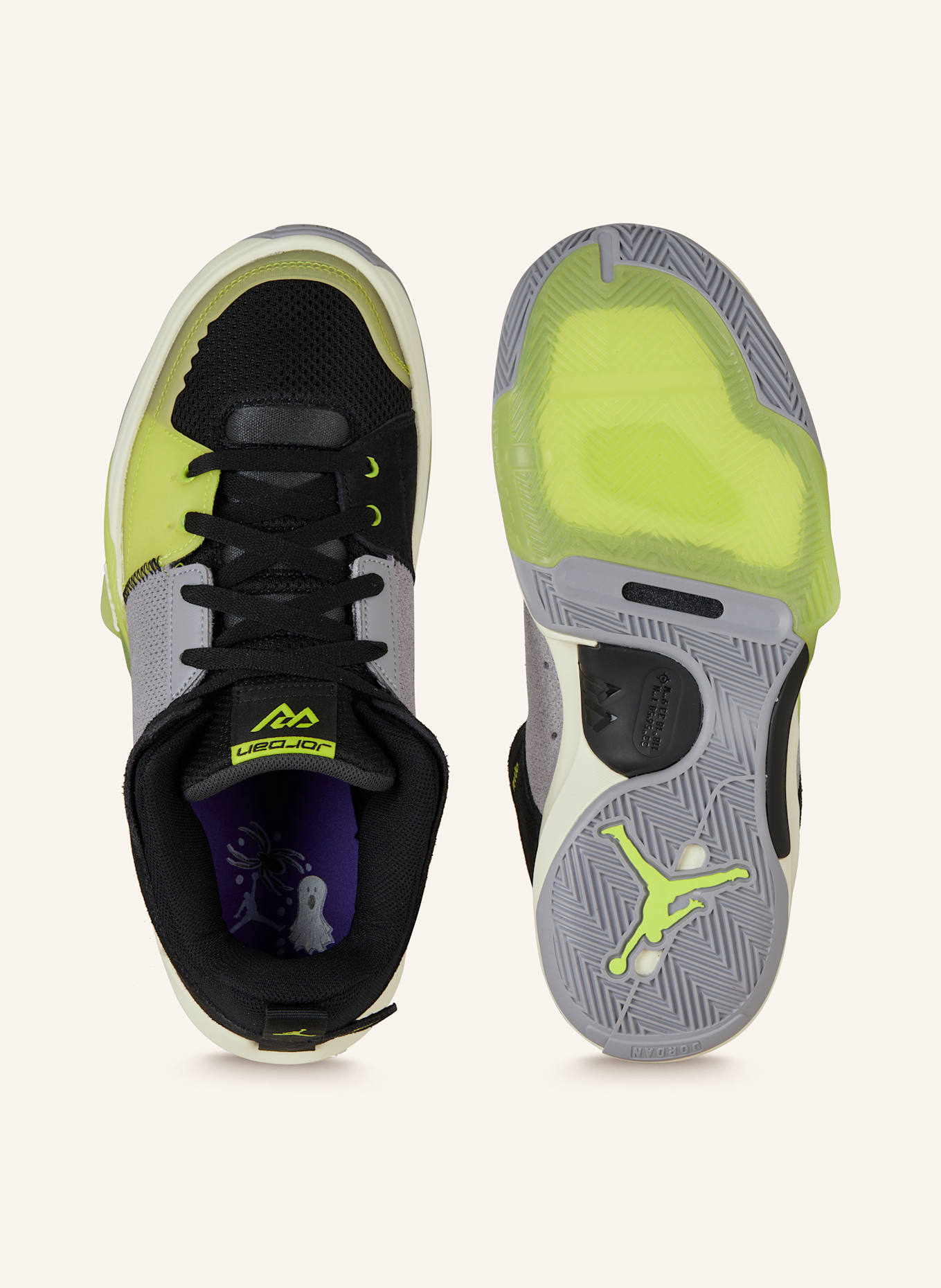 JORDAN Basketballschuhe JORDAN ONE TAKE 5: SCHWARZ / NEONGELB / GRAU