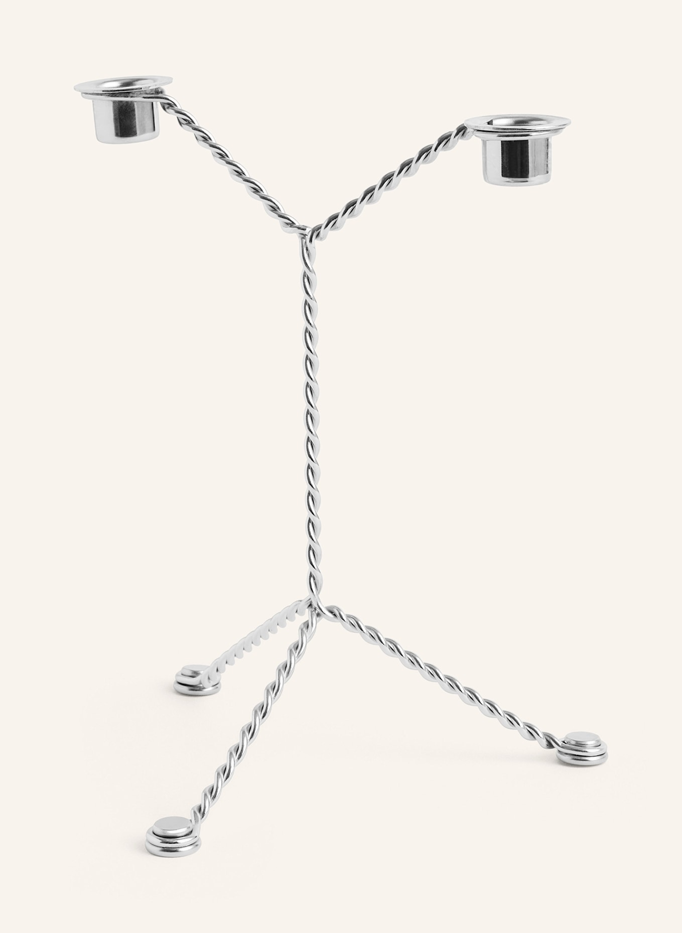 HAY Kerzenhalter MIRROR: SILBER