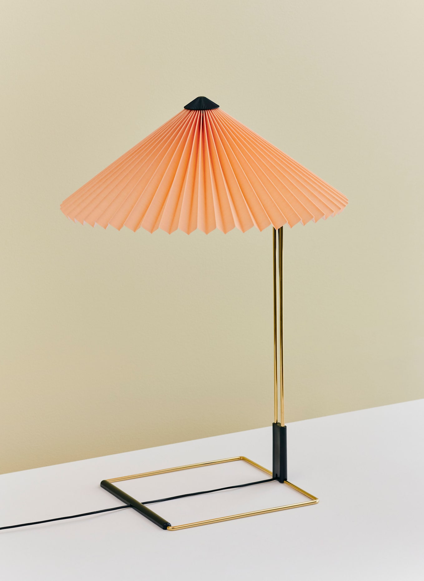 HAY Tischleuchte MATIN 380: ORANGE / GOLD