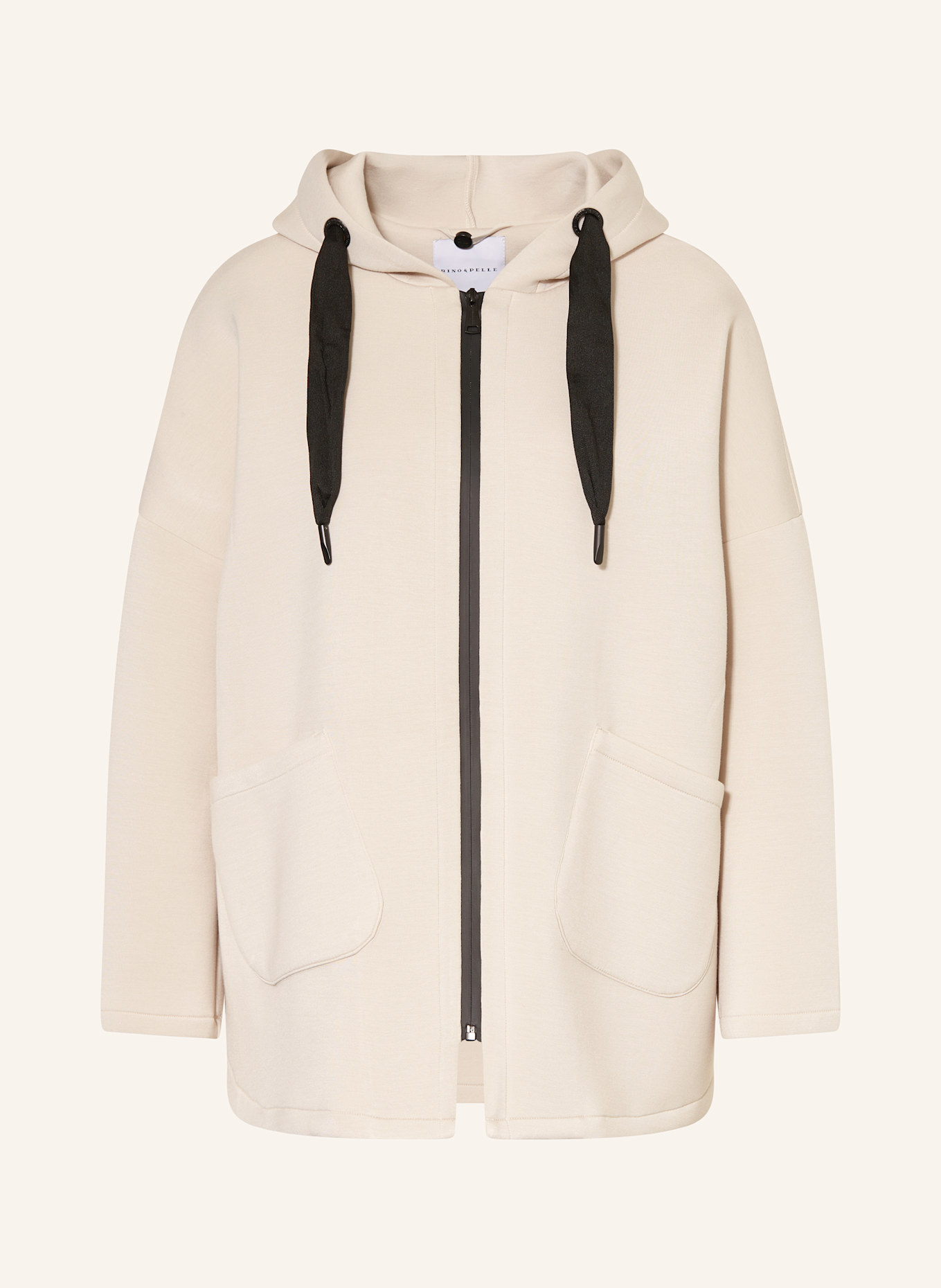 RINO & PELLE Sweatjacke BRAY: HELLGRAU