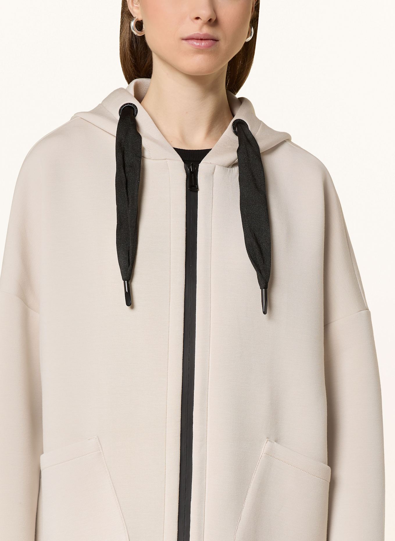 RINO & PELLE Sweatjacke BRAY: HELLGRAU