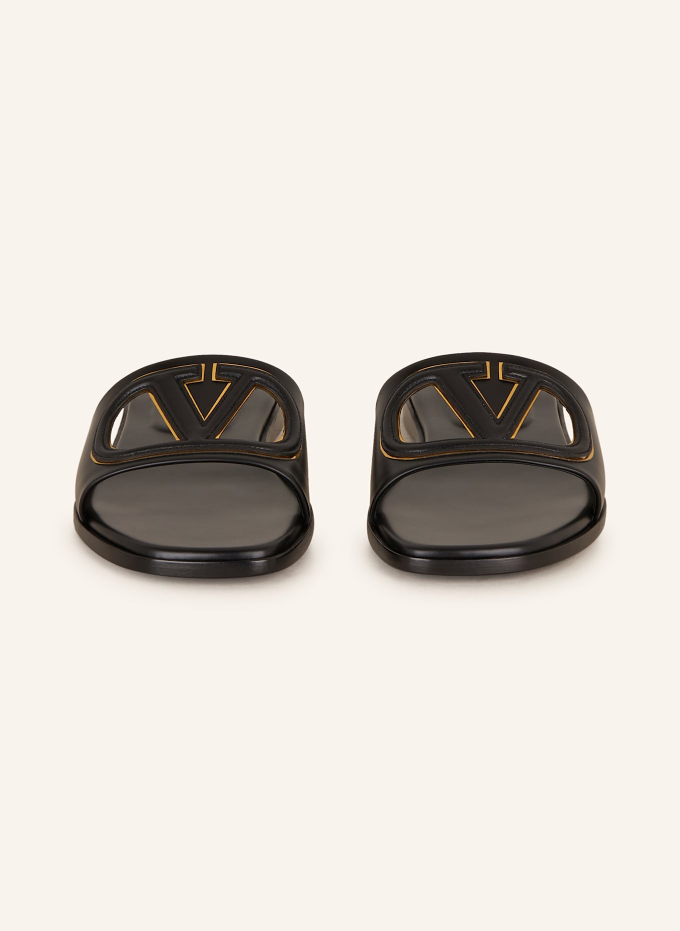 VALENTINO GARAVANI Slides VLOGO with cut-outs, Color: BLACK (Image 3)