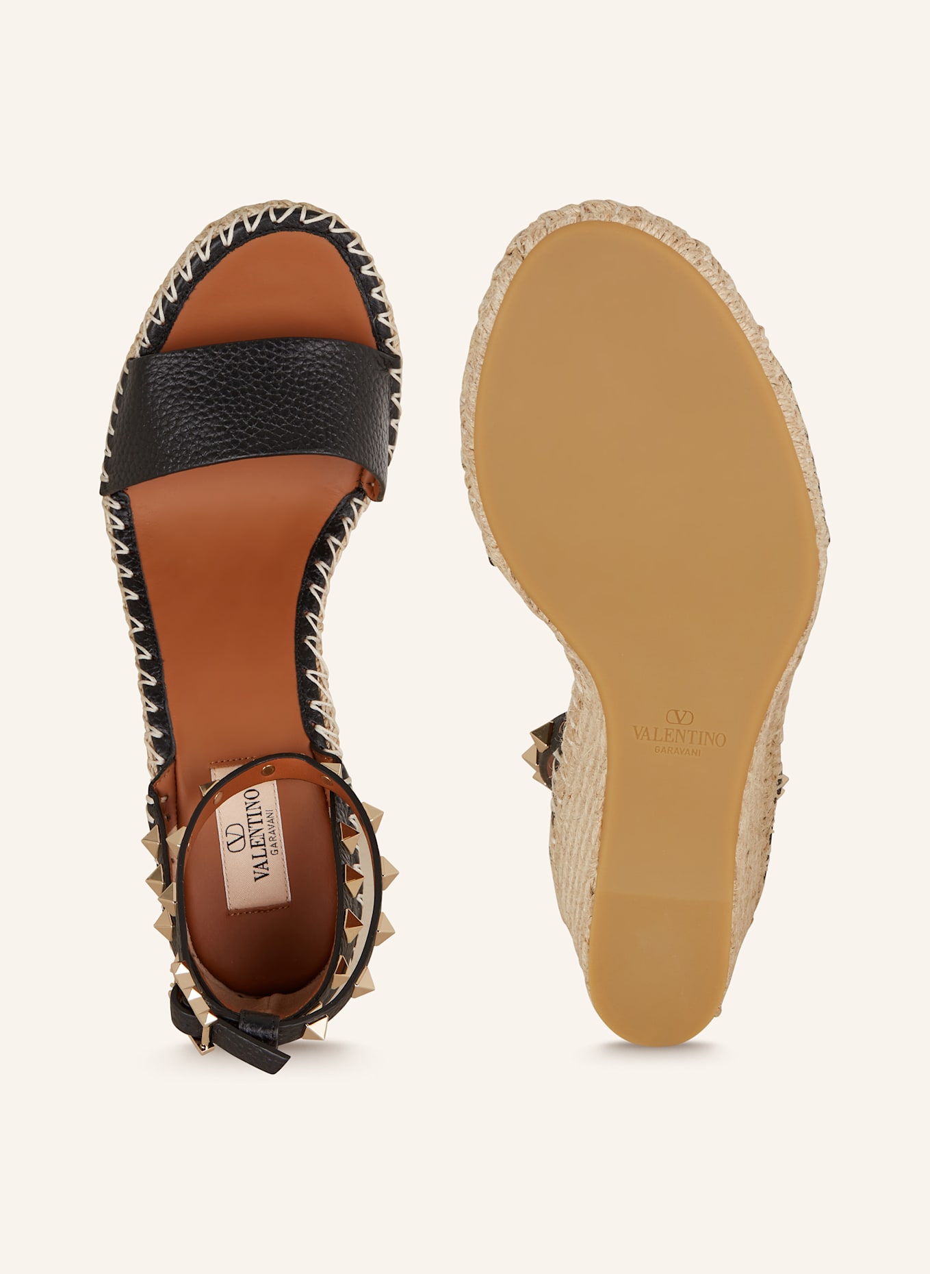 Black valentino wedges store