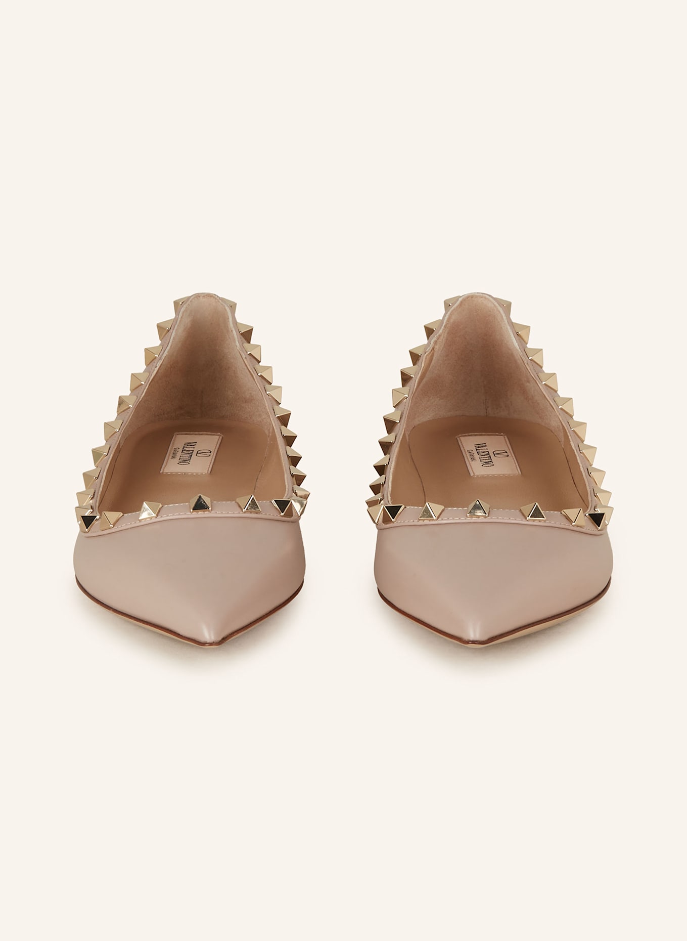VALENTINO GARAVANI Ballerinas ROCKSTUD: BEIGE
