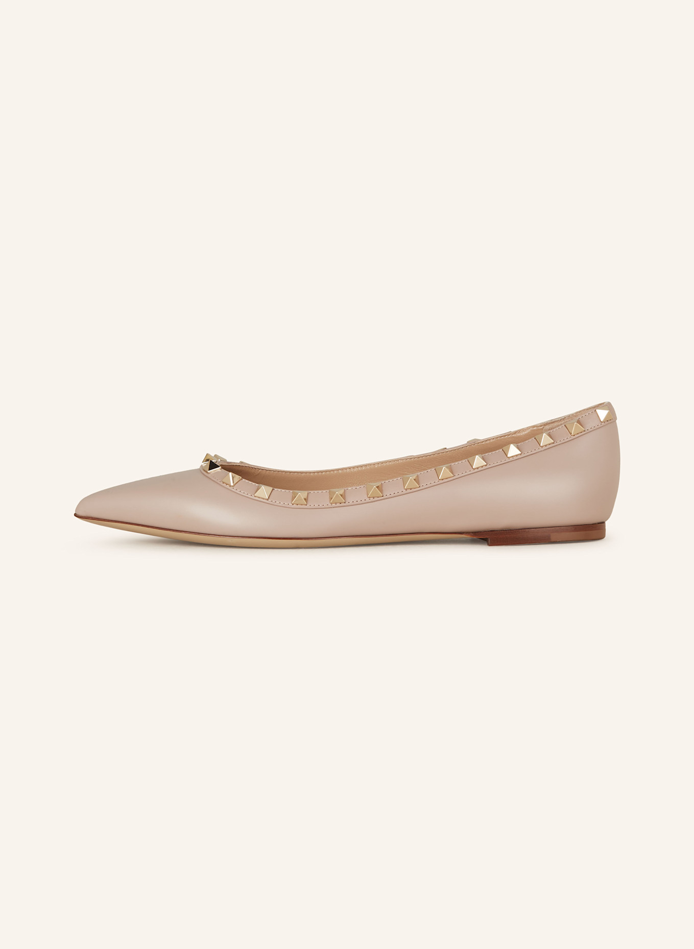 VALENTINO GARAVANI Ballerinas ROCKSTUD: BEIGE