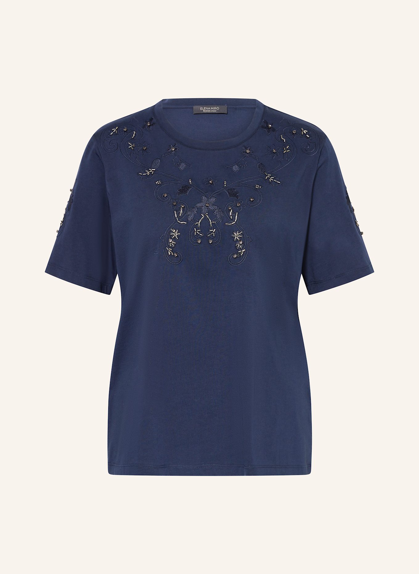 ELENA MIRO T shirt with decorative gems