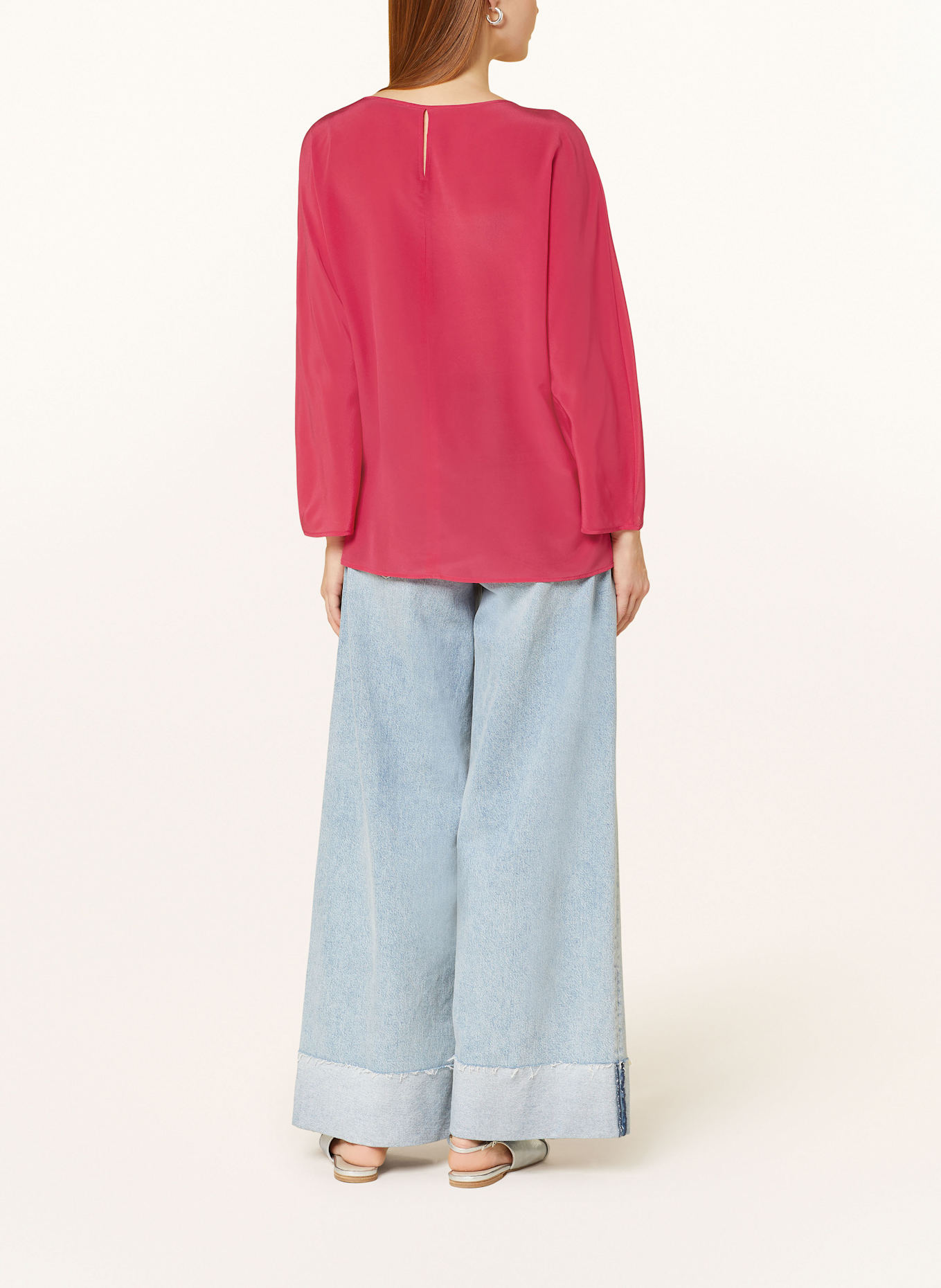 ELENA MIRO Blusenshirt aus Seide: PINK