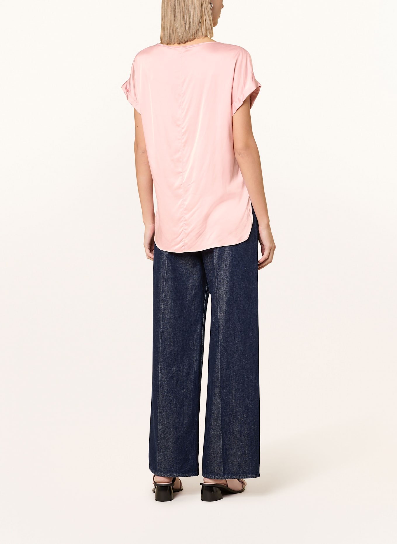 ELENA MIRO Bluzka z satyny: RÓŻOWY