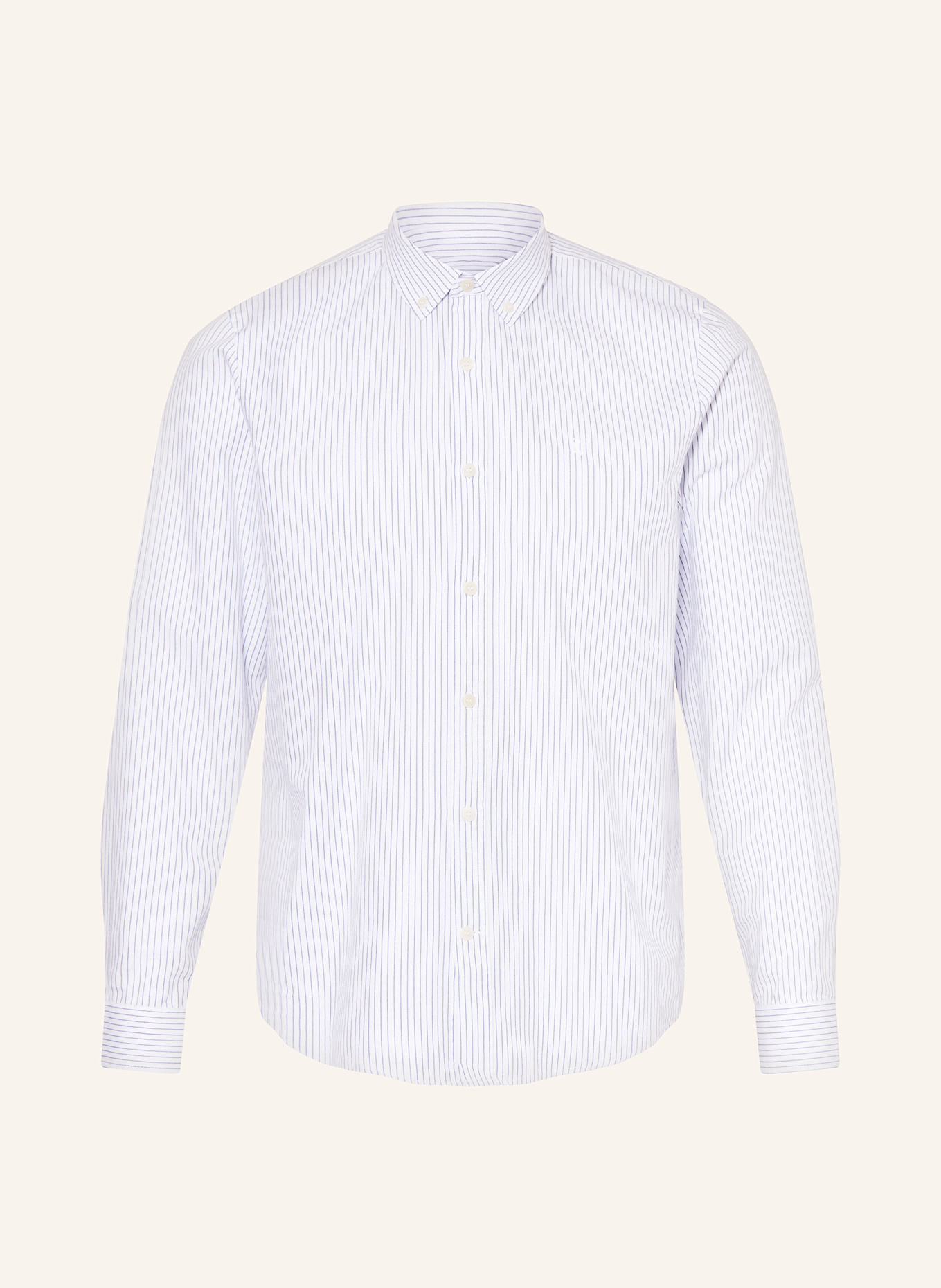 ARMEDANGELS Hemd QUAASA Regular Fit: WEISS/ BLAU