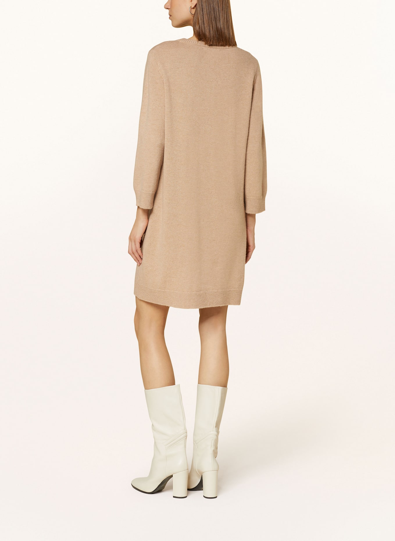Juvia Knit dress LUDMILLA made from merino wool: CAMEL