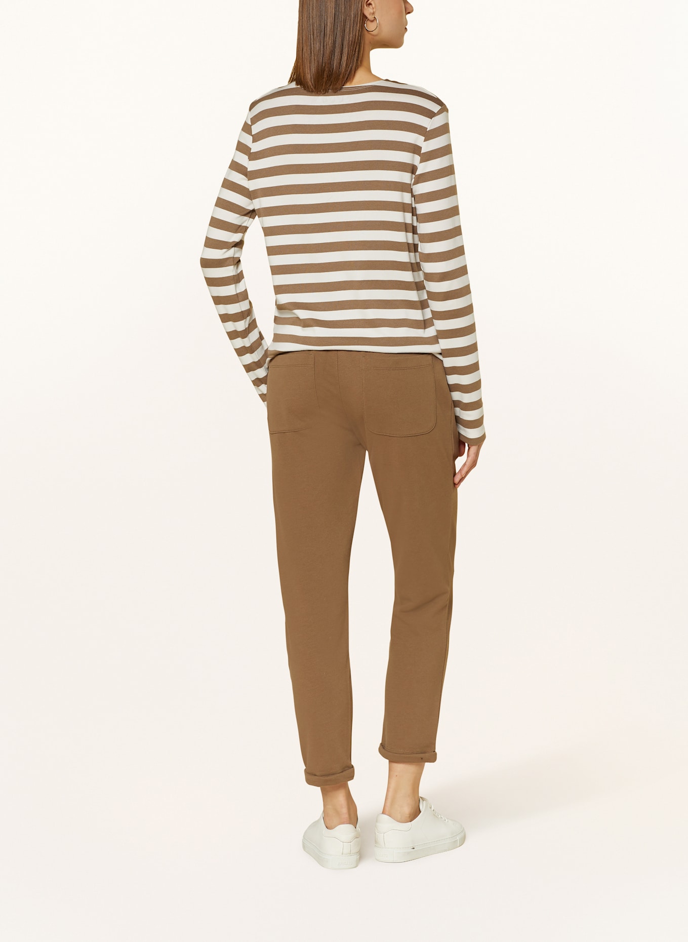 Juvia Long sleeve shirt JULIANE, Color: ECRU/ BROWN (Image 3)