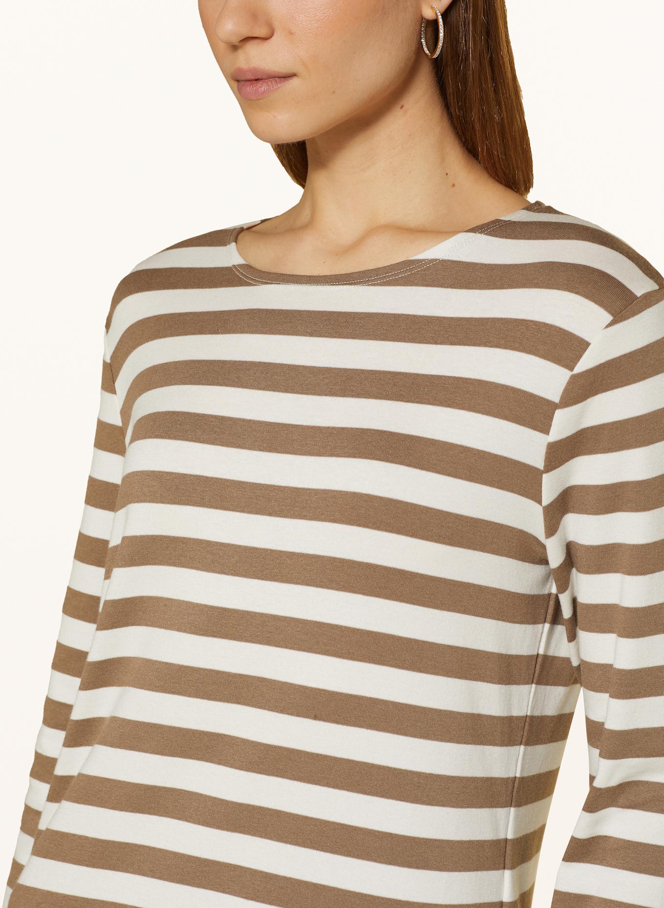 Juvia Long sleeve shirt JULIANE, Color: ECRU/ BROWN (Image 4)