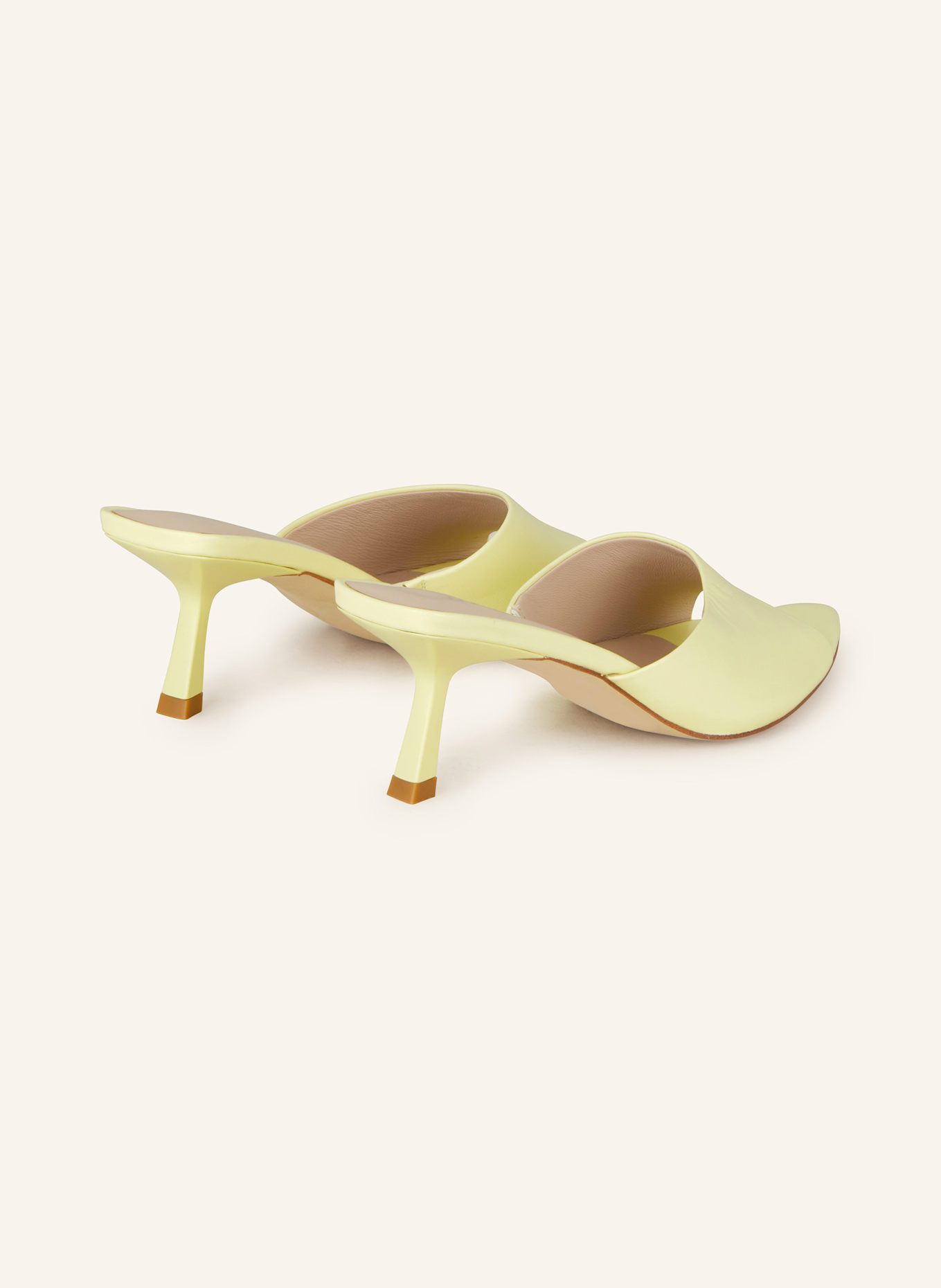 MARC CAIN Mules: HELLGELB