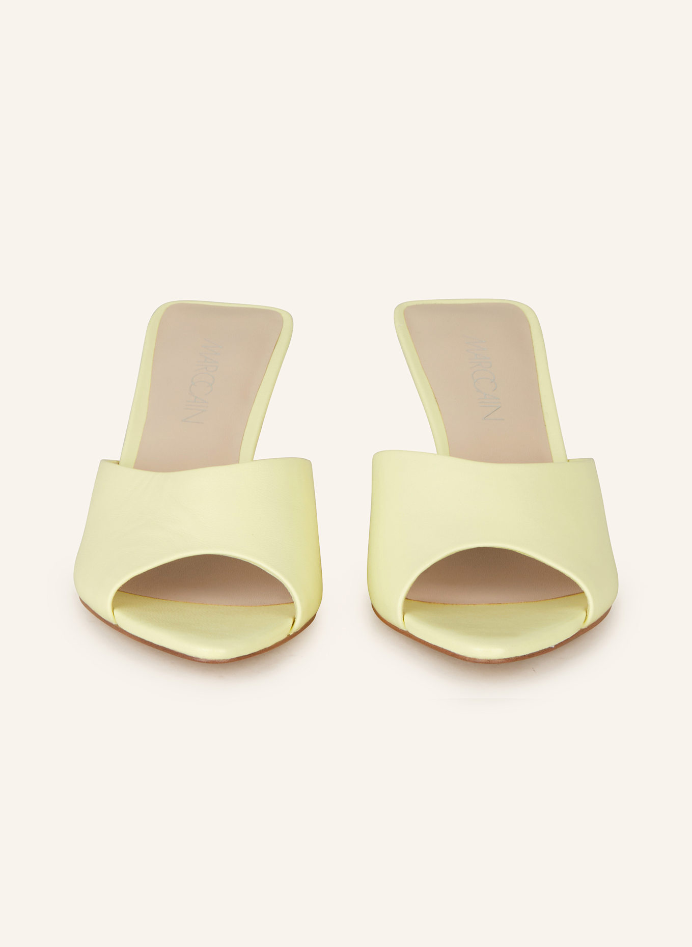MARC CAIN Mules: HELLGELB