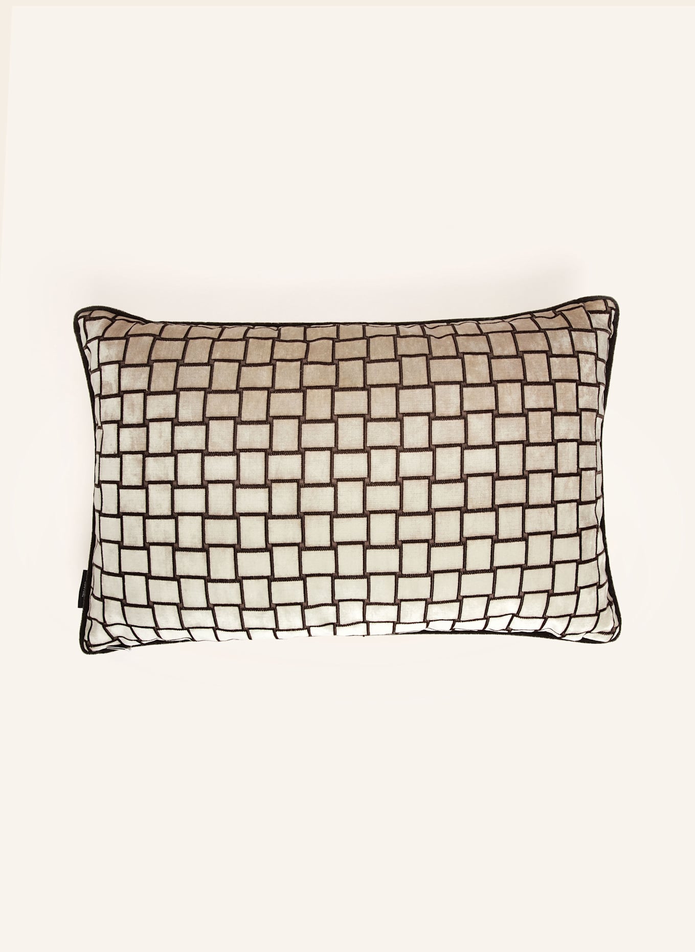 ROHLEDER Dekokissen MOONRAKER aus Samt: HELLBRAUN