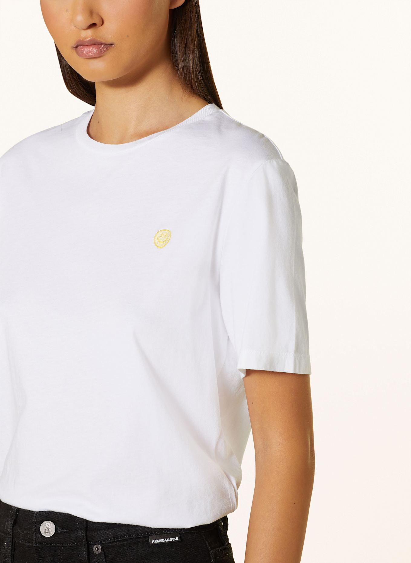 ARMEDANGELS Tričko LUALAA ICONS: BÍLÁ