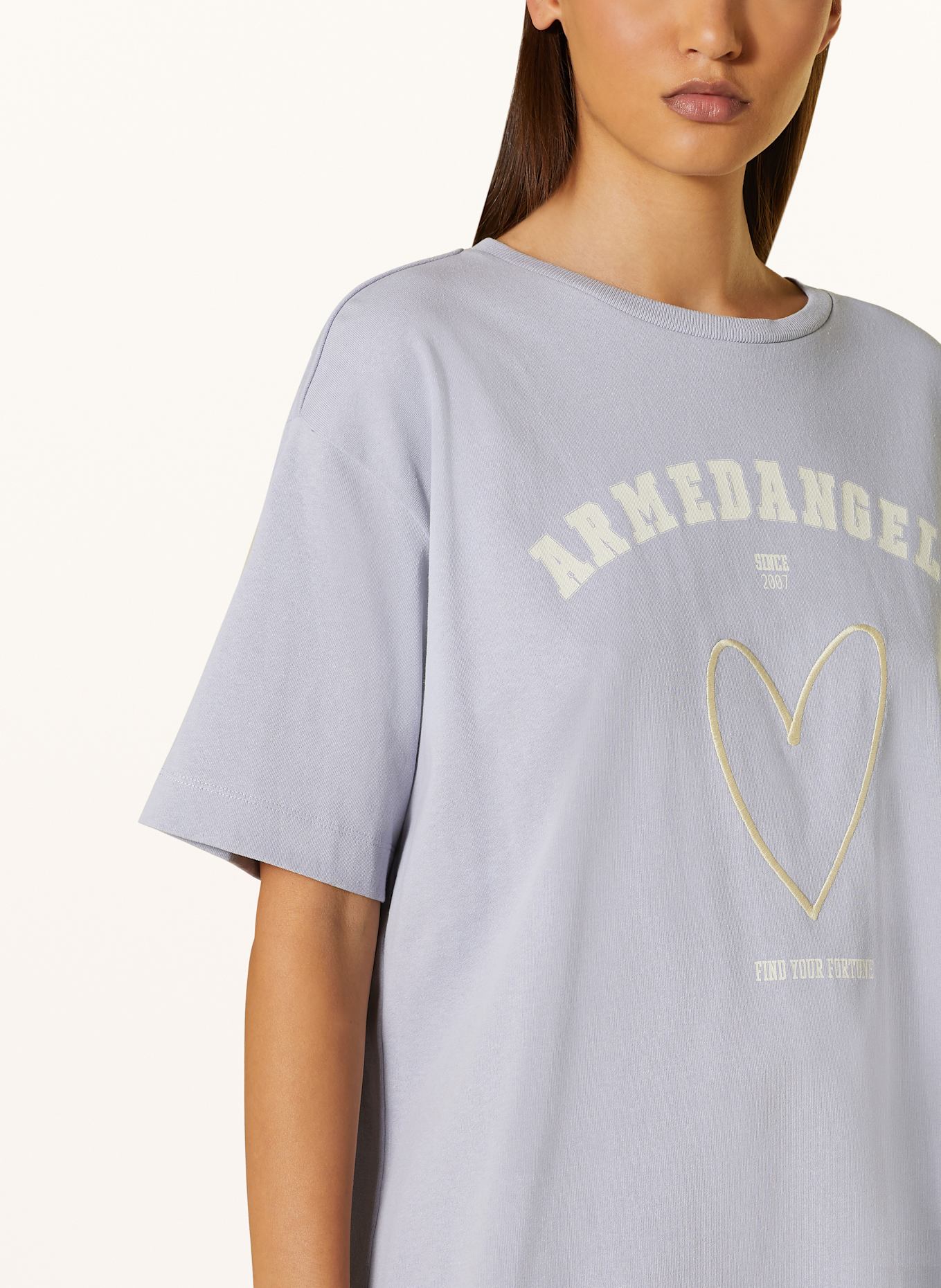 ARMEDANGELS T-shirt GIANAA FORTUNE: LIGHT PURPLE
