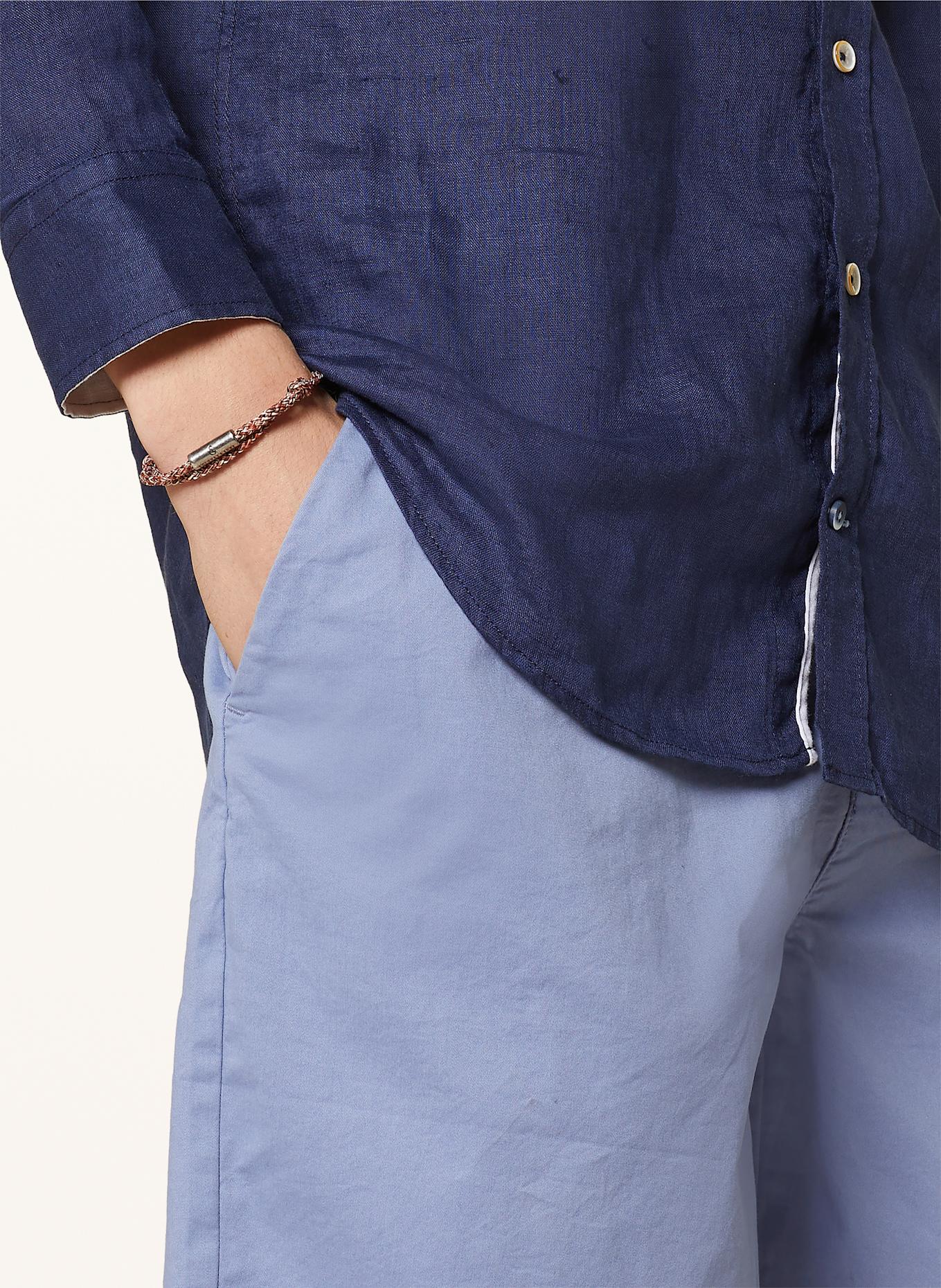 COLOURS & SONS Hemd Slim Fit mit Leinen: DUNKELBLAU