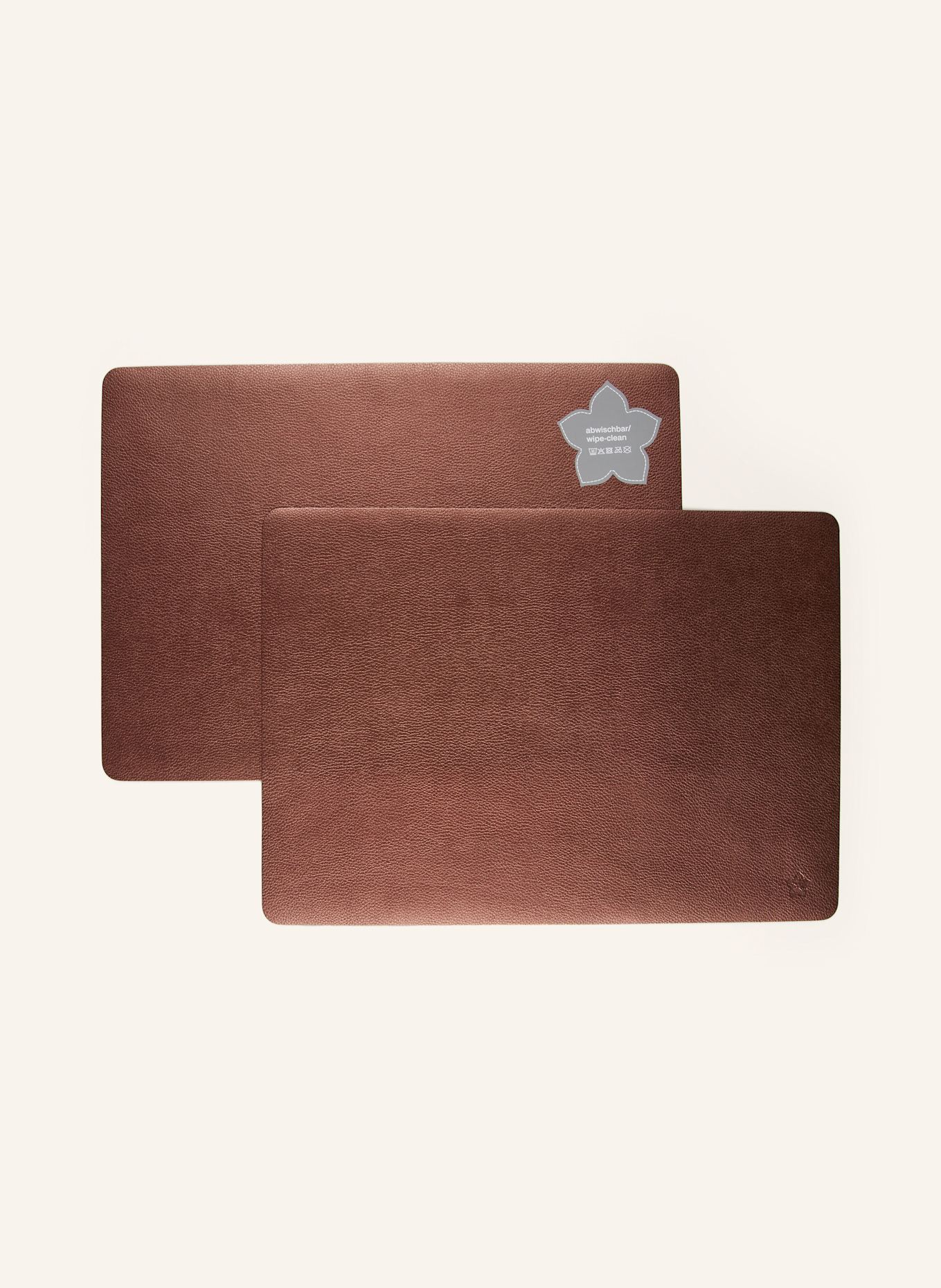 pichler 2er-Tischset PEARL: BRAUN