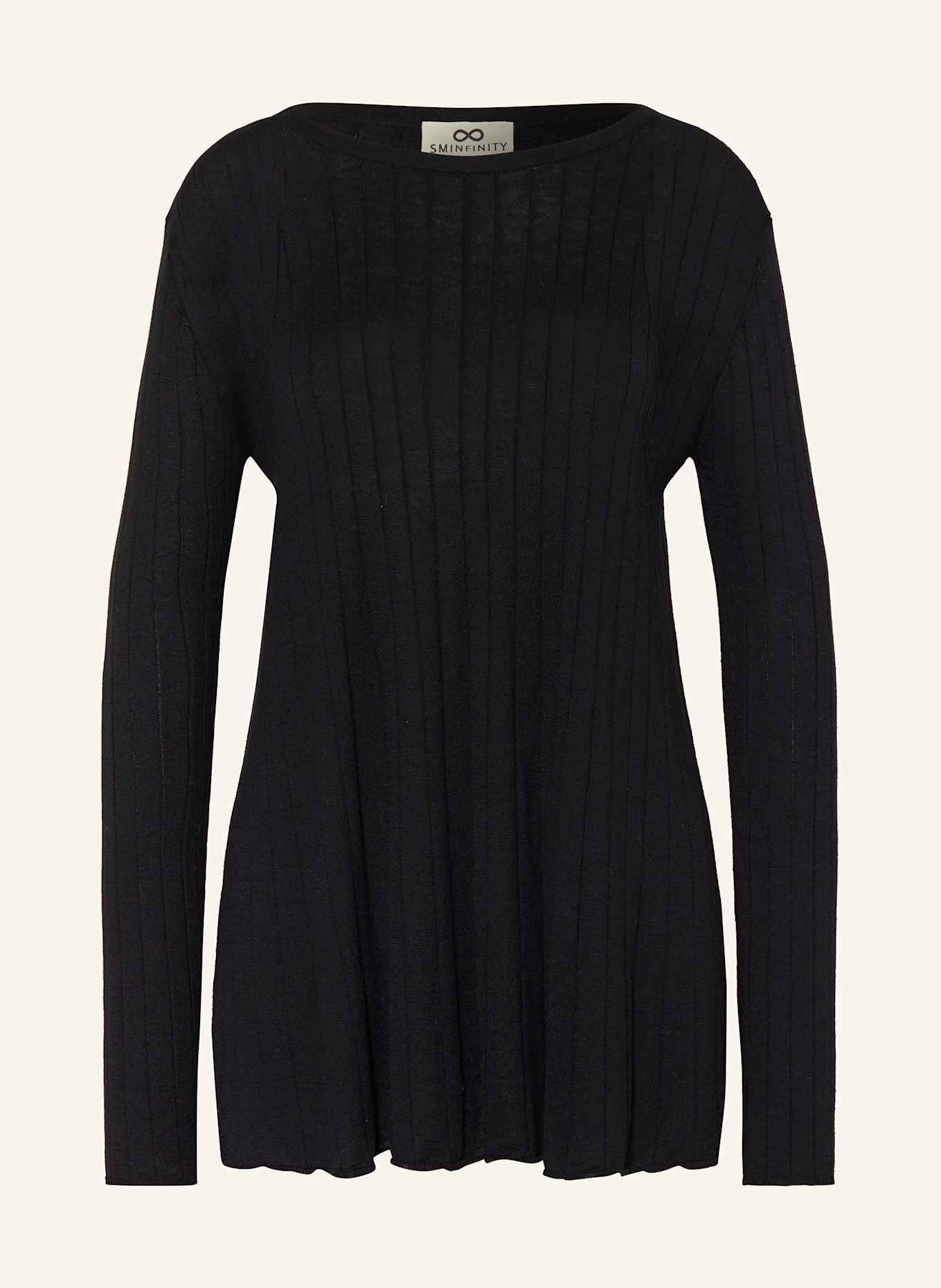 SMINFINITY Pullover mit Seide: DUNKELBLAU