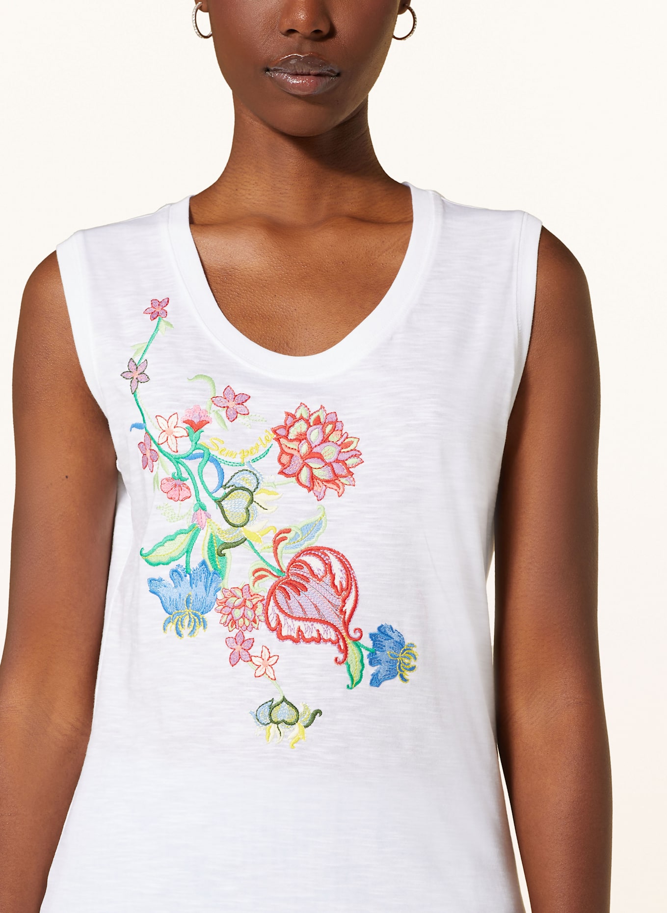 SEM PER LEI Top: WEISS / ROT / GRÜN