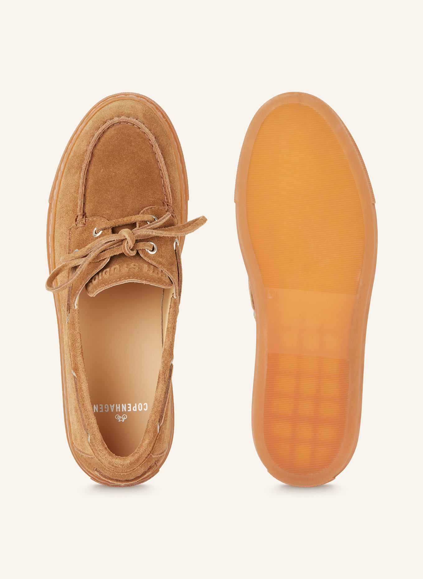 COPENHAGEN Boat shoes CPH160: LIGHT BROWN