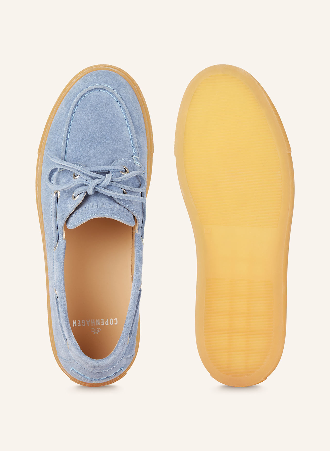 COPENHAGEN Boat shoes CPH160: LIGHT BLUE