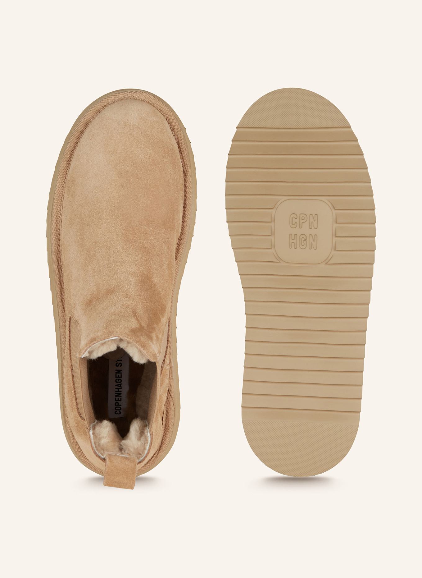 COPENHAGEN STUDIOS Chelsea-Boots CPH259: HELLBRAUN