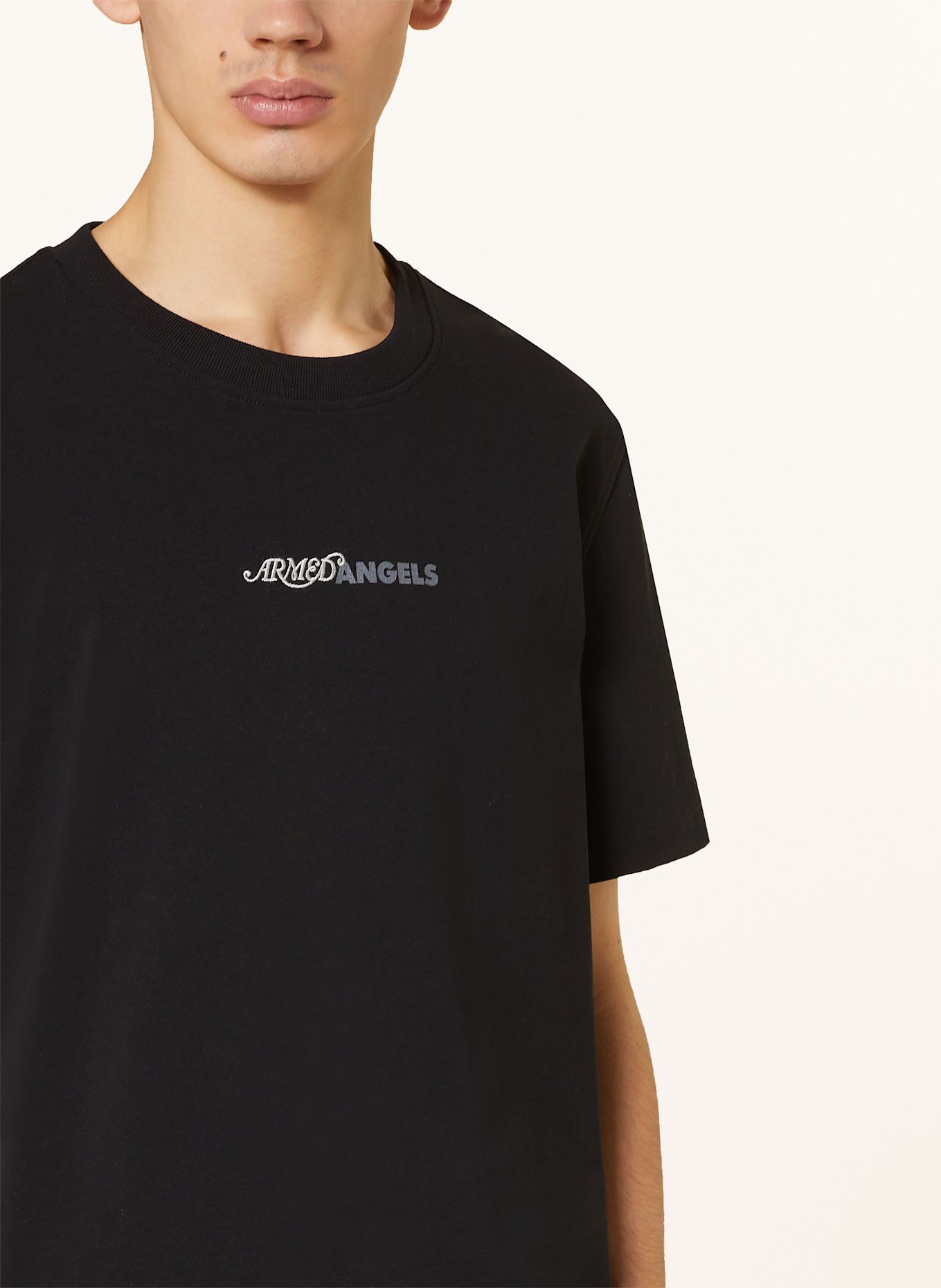 ARMEDANGELS T-Shirt MAARKOS: SCHWARZ