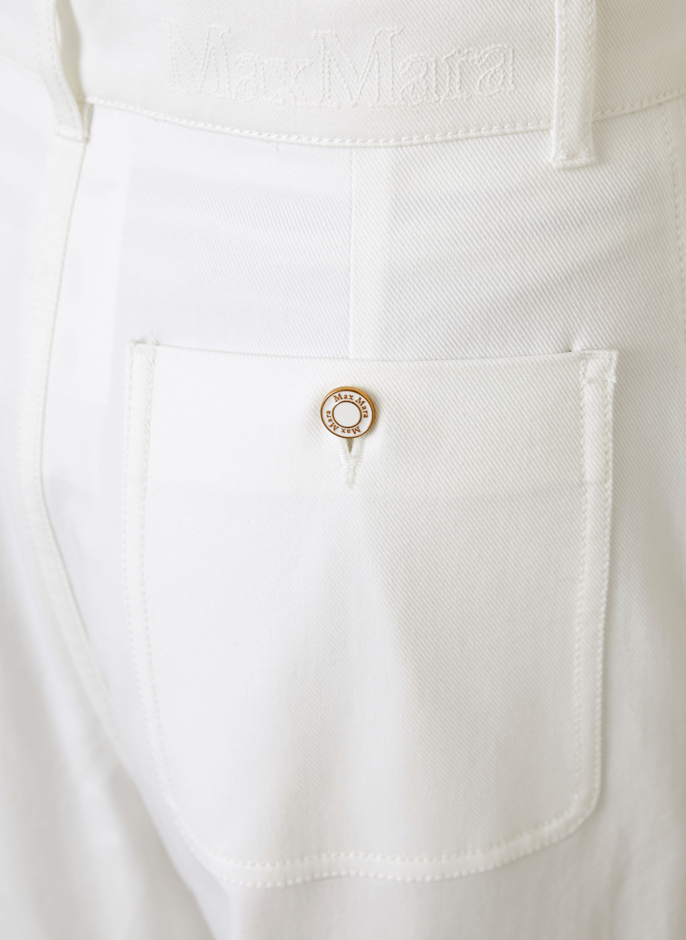 Max Mara Flared Jeans MEMORE: 001 WHITE