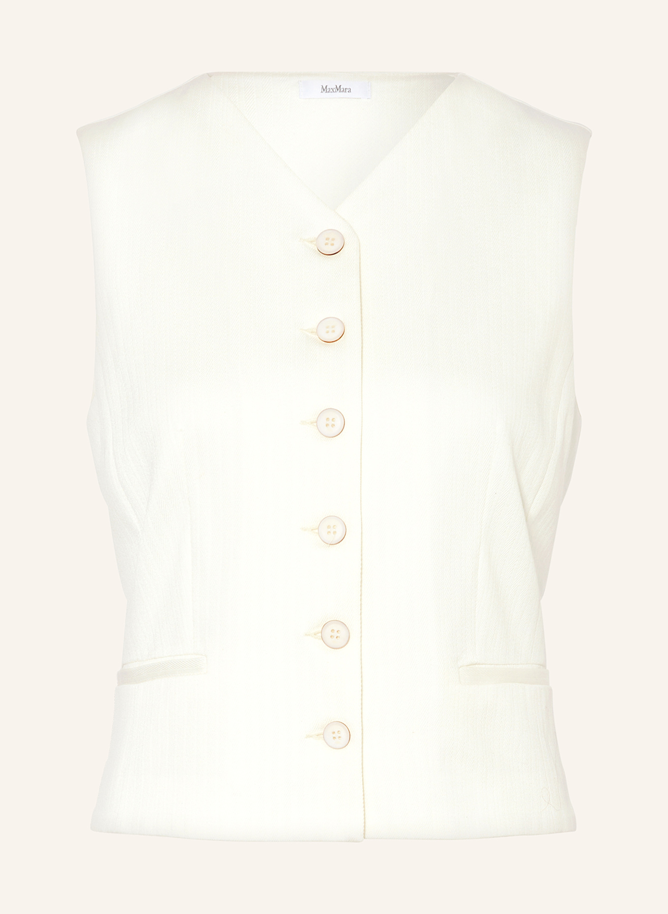 Max Mara Blazerweste MIRELLA: ECRU