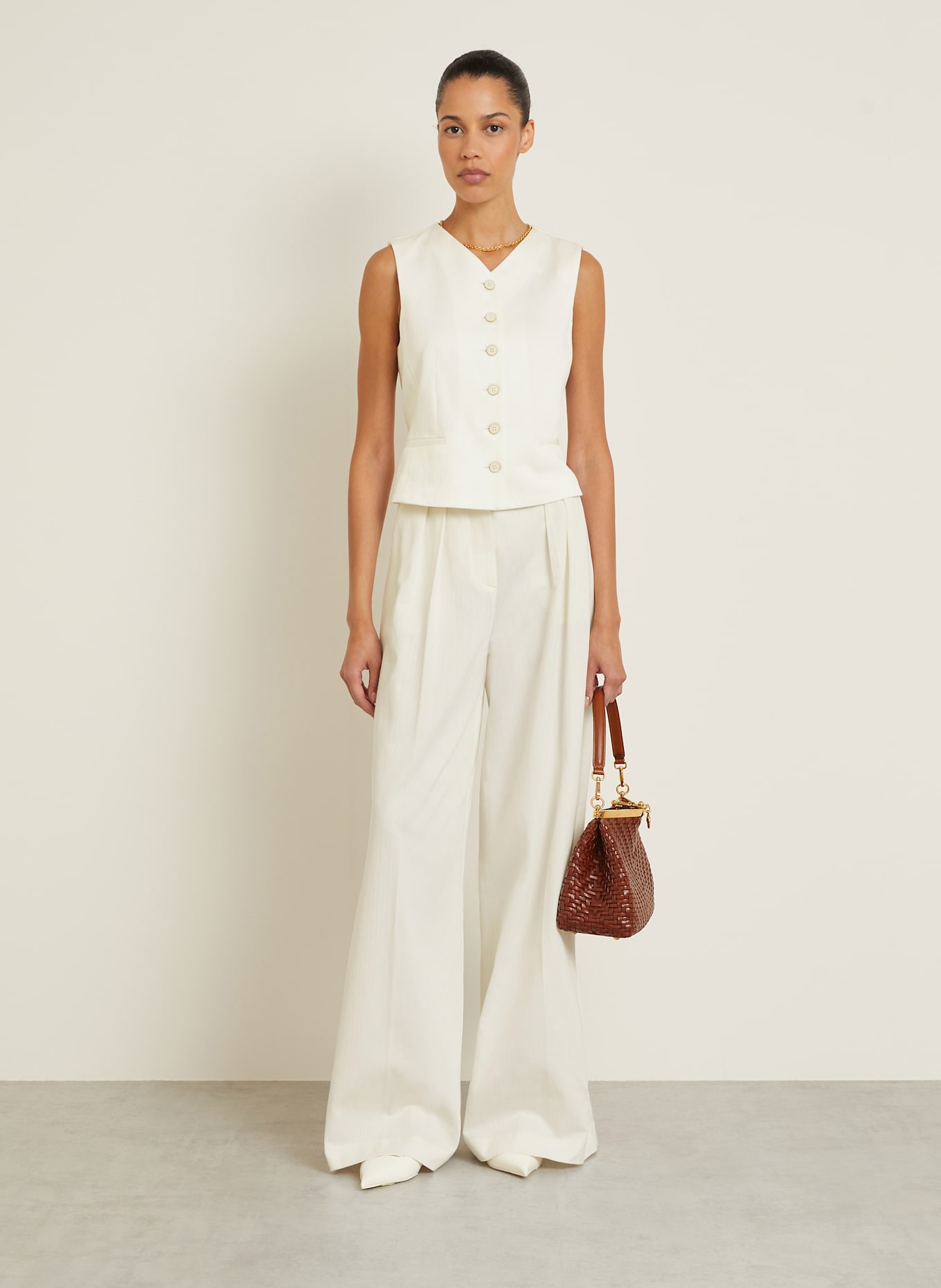 Max Mara Blazerweste MIRELLA: ECRU