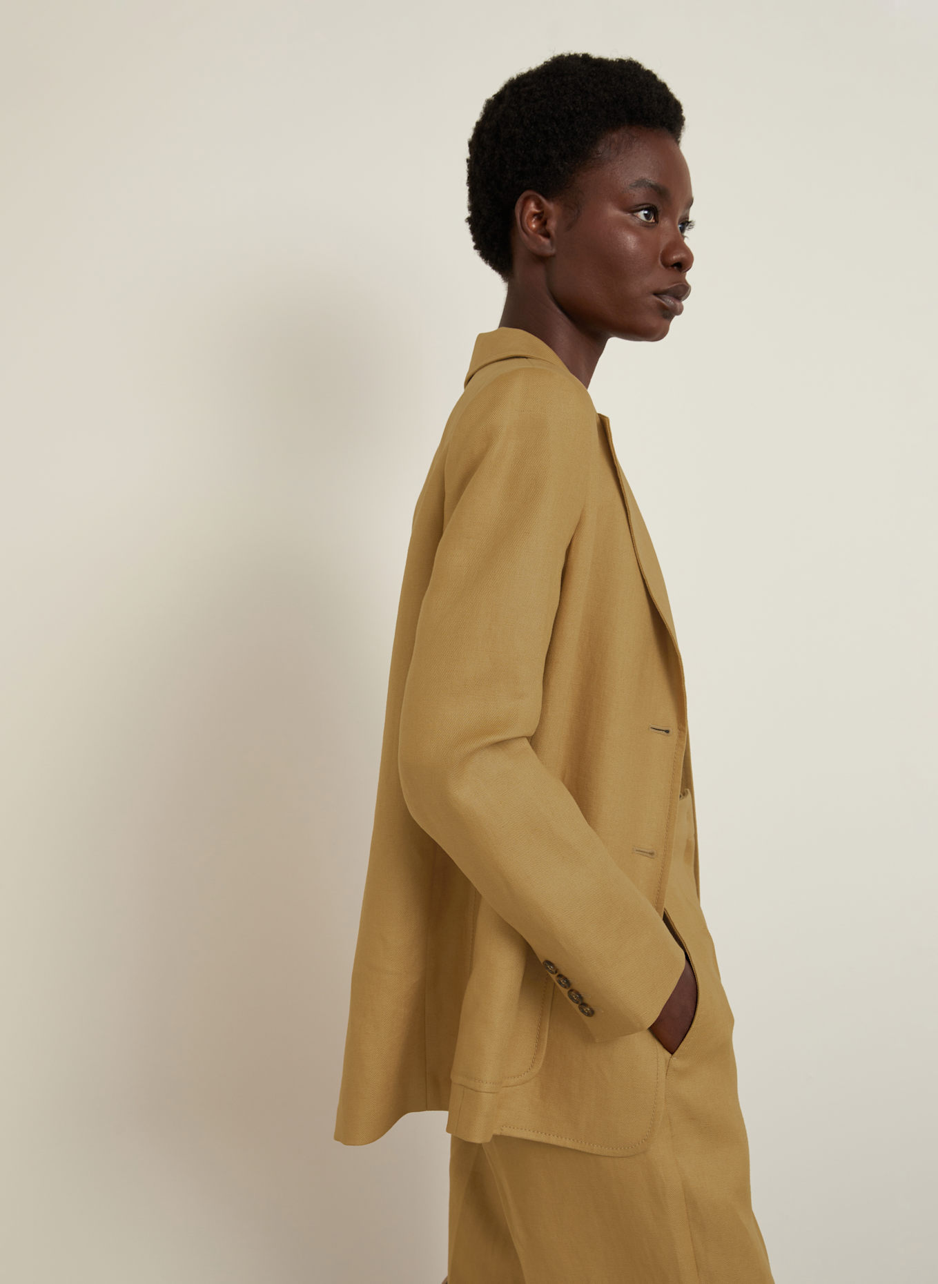 Max Mara Linen blazer GUGLIA in camel