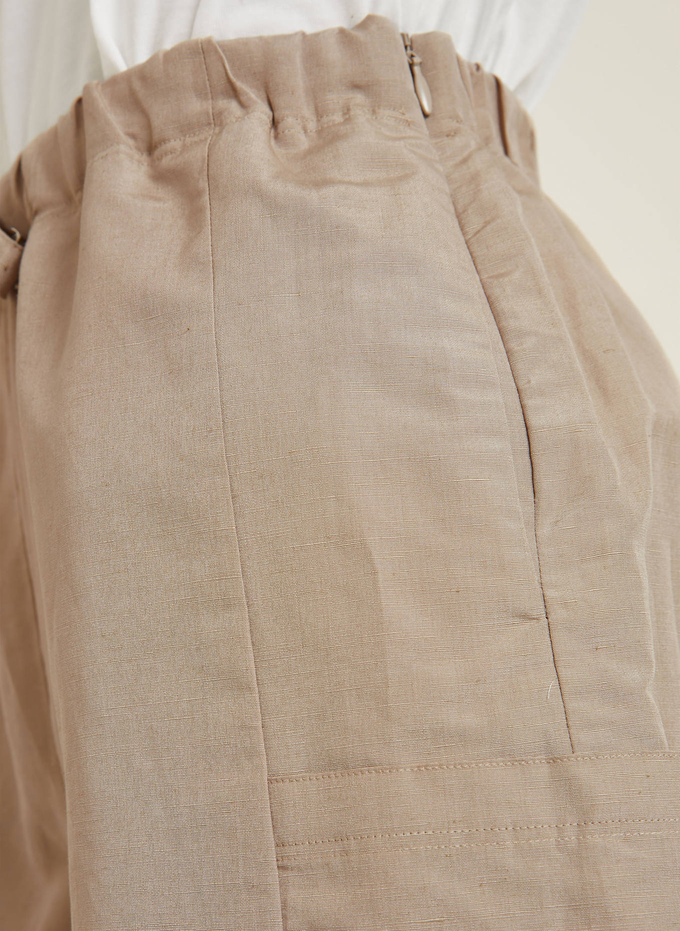 Max Mara QUEBEC リネン&シルク ショーツ Beige 関税送料込 Max Mara QUEBEC shorts with linen and silk in beige