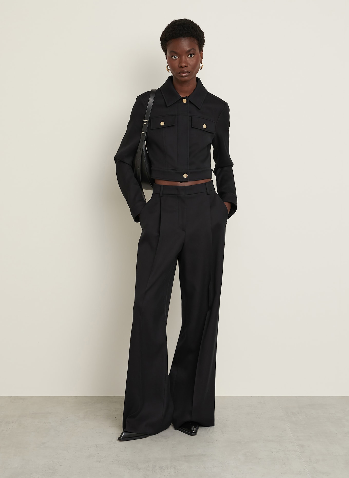 SPORTMAX Marlenehose VEGGIA: SCHWARZ