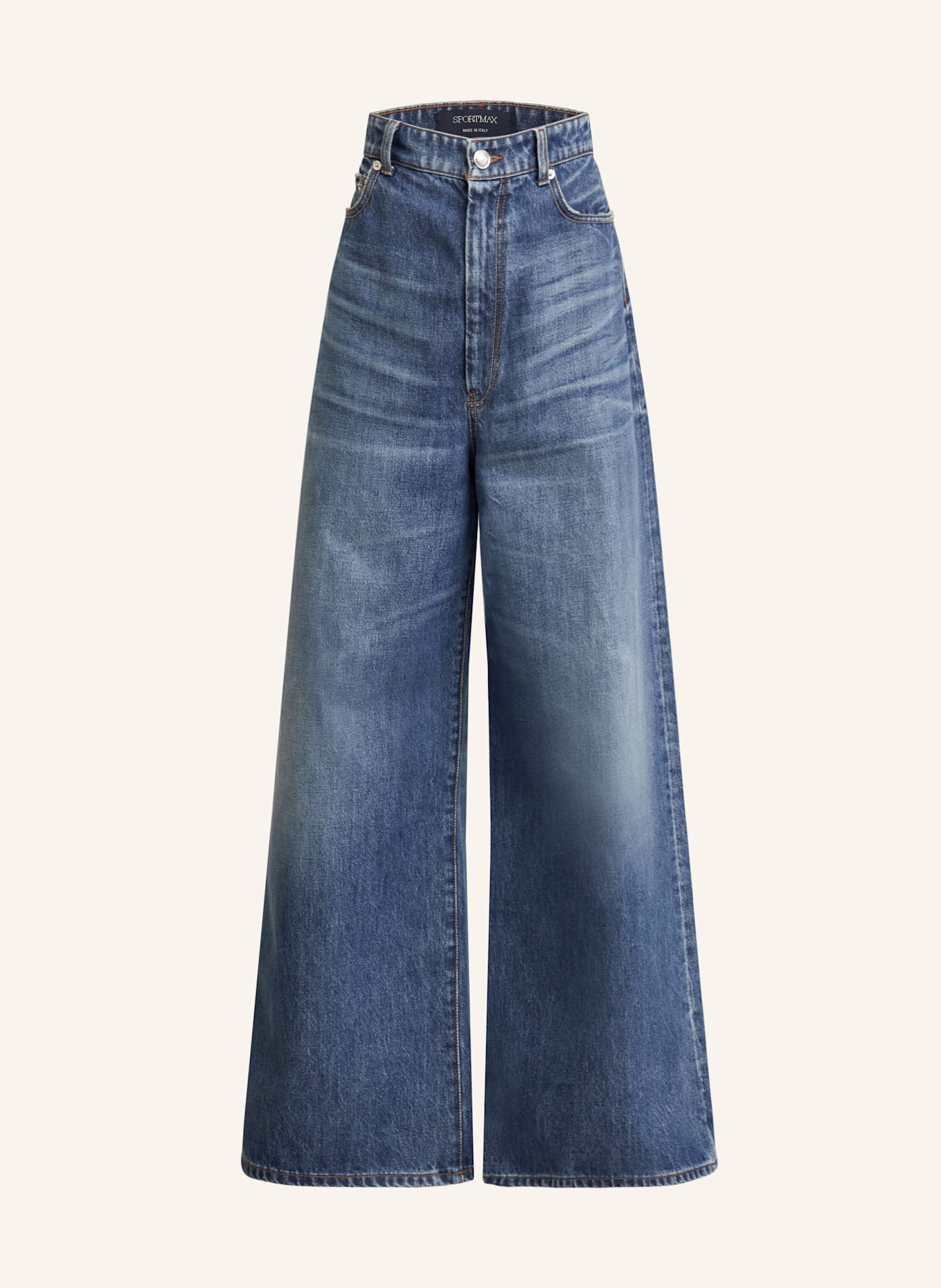 SPORTMAX Straight jeans ANGRI: 005 NAVY