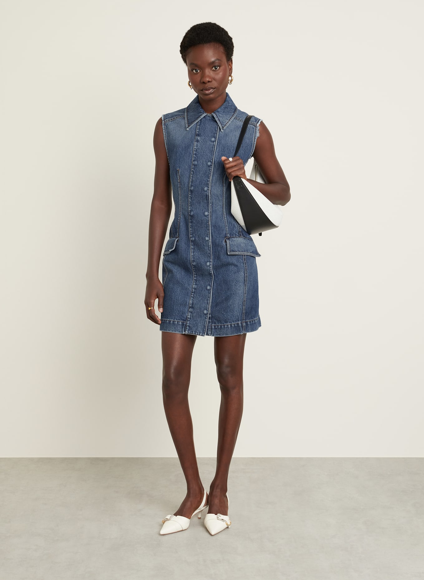 SPORTMAX Sukienka jeansowa CARABO: 005 NAVY