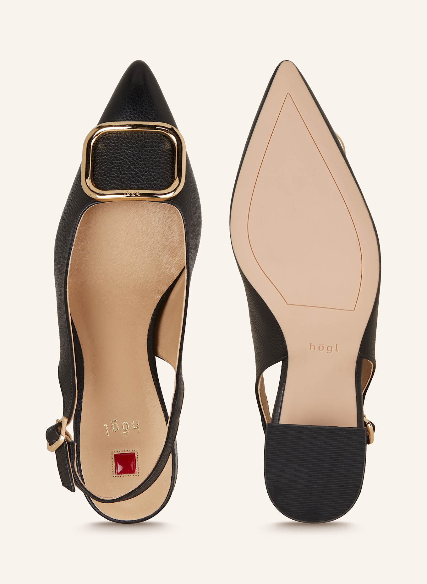Högl Slingpumps: SCHWARZ