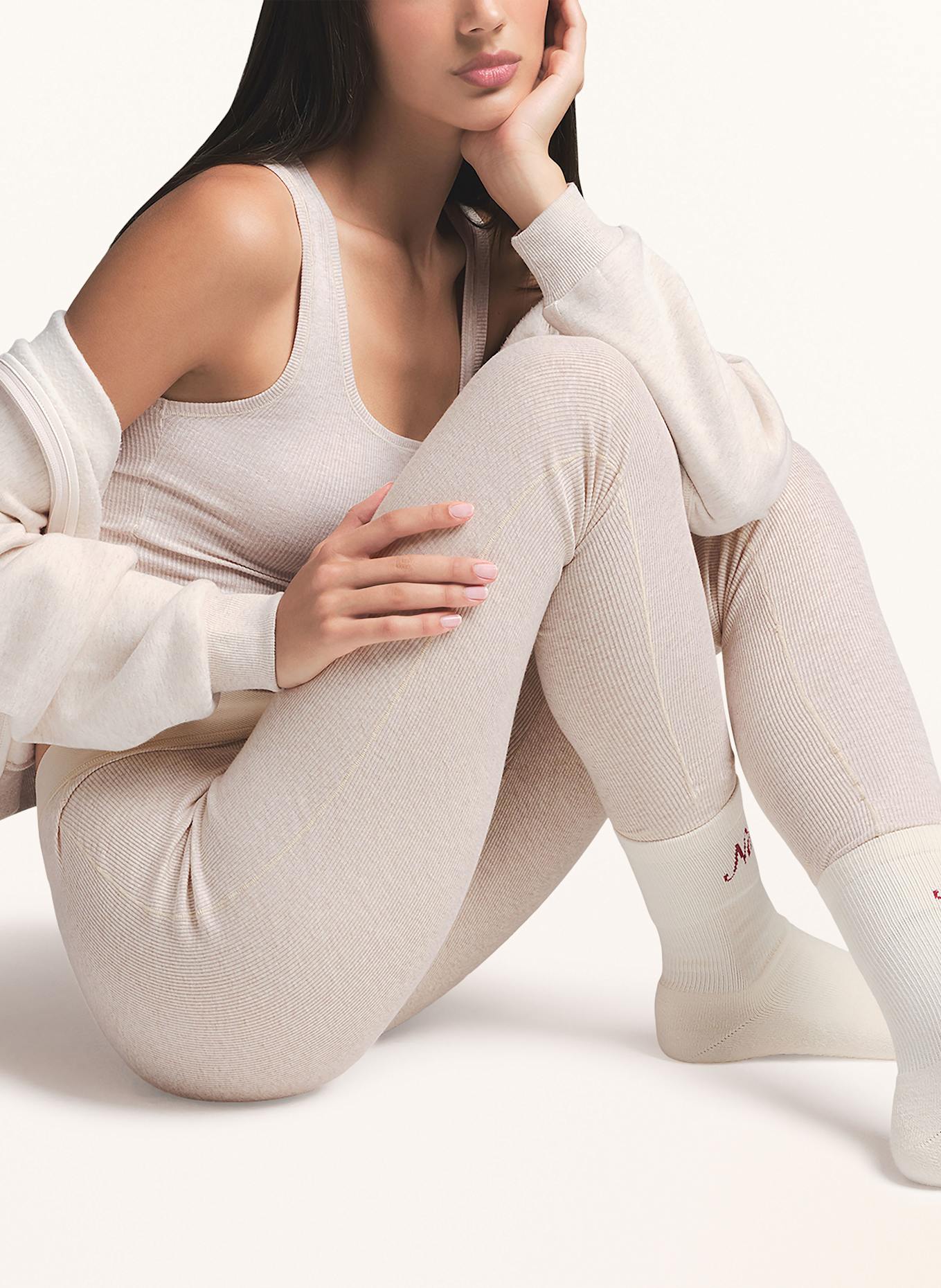 SKIMS Leggings lounge COTTON RIB: OATMEAL HEATHER