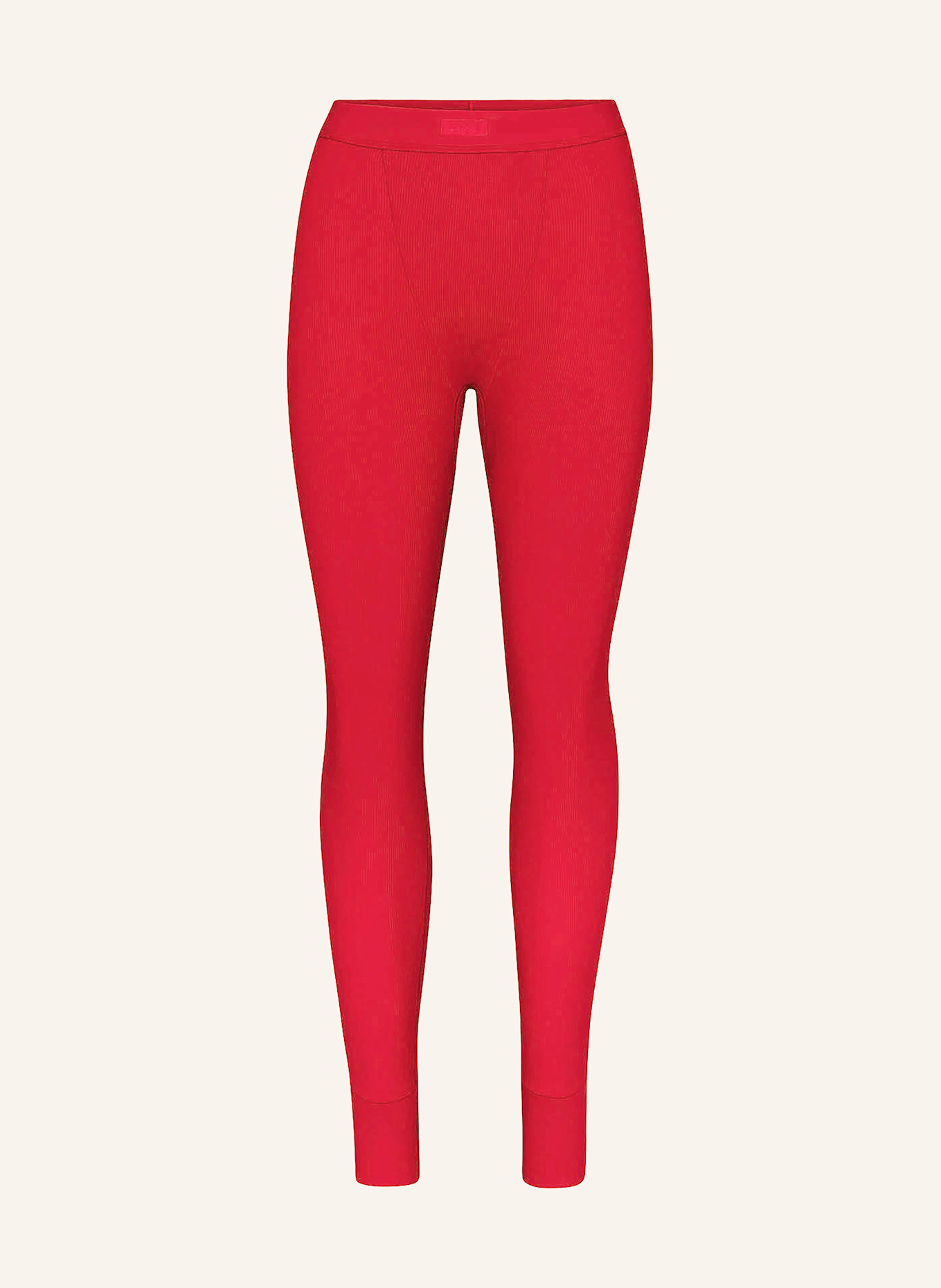 SKIMS Lounge-Leggings COTTON RIB: CRANBERRY