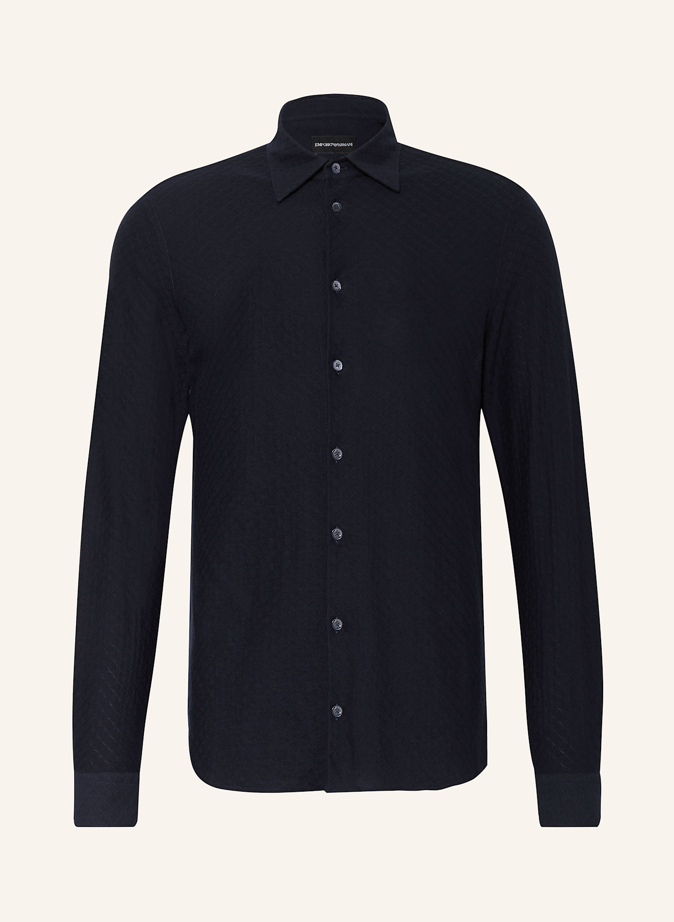 EMPORIO ARMANI Jerseyhemd Slim Fit: DUNKELBLAU
