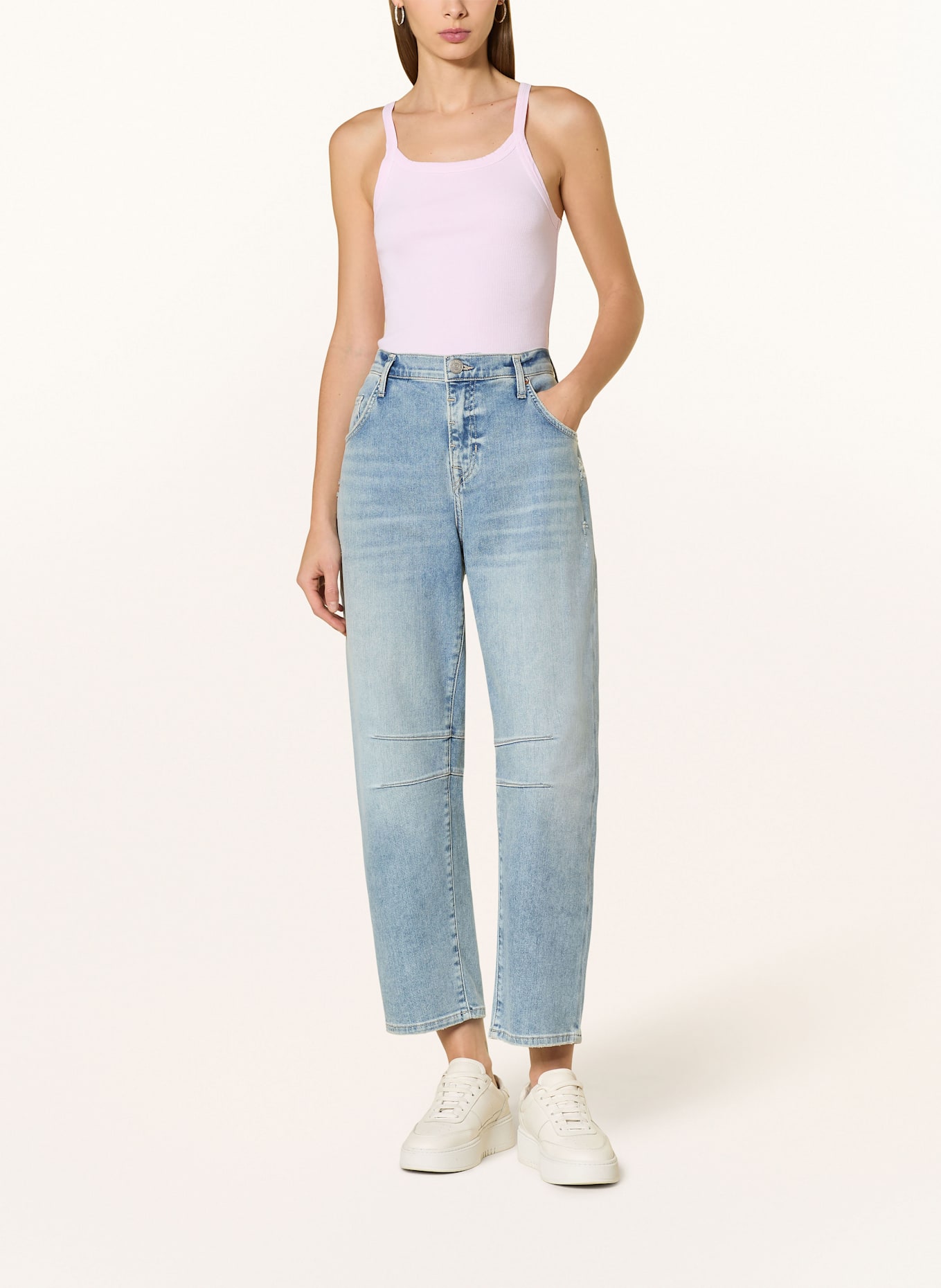 TRUE RELIGION 7/8 jeans BELLA: 4646 MID BLUE