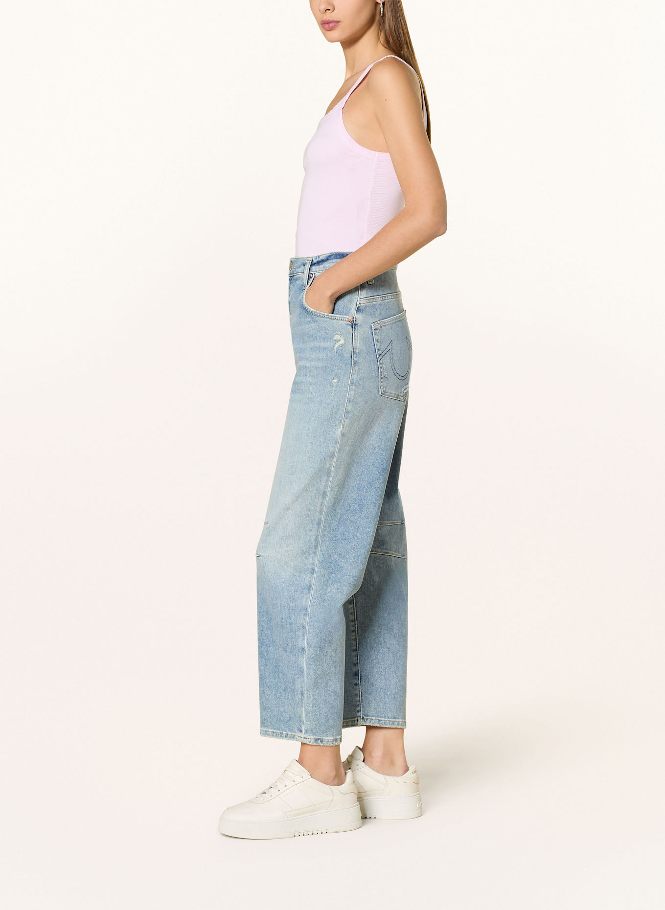TRUE RELIGION 7/8 jeans BELLA: 4646 MID BLUE