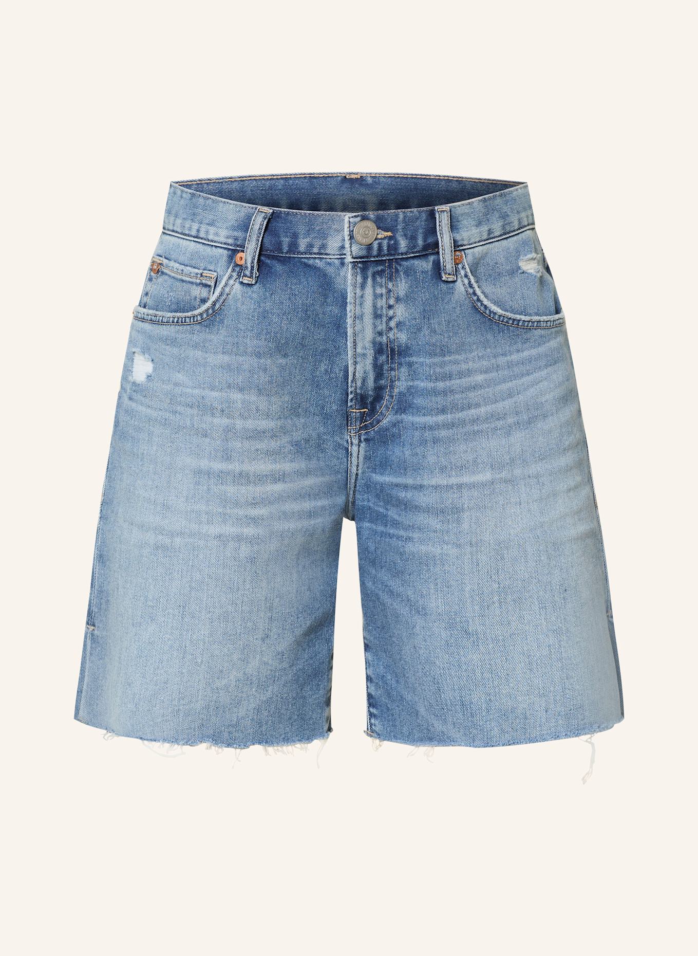TRUE RELIGION LEAH denim shorts: 4646 DENIM BLUE
