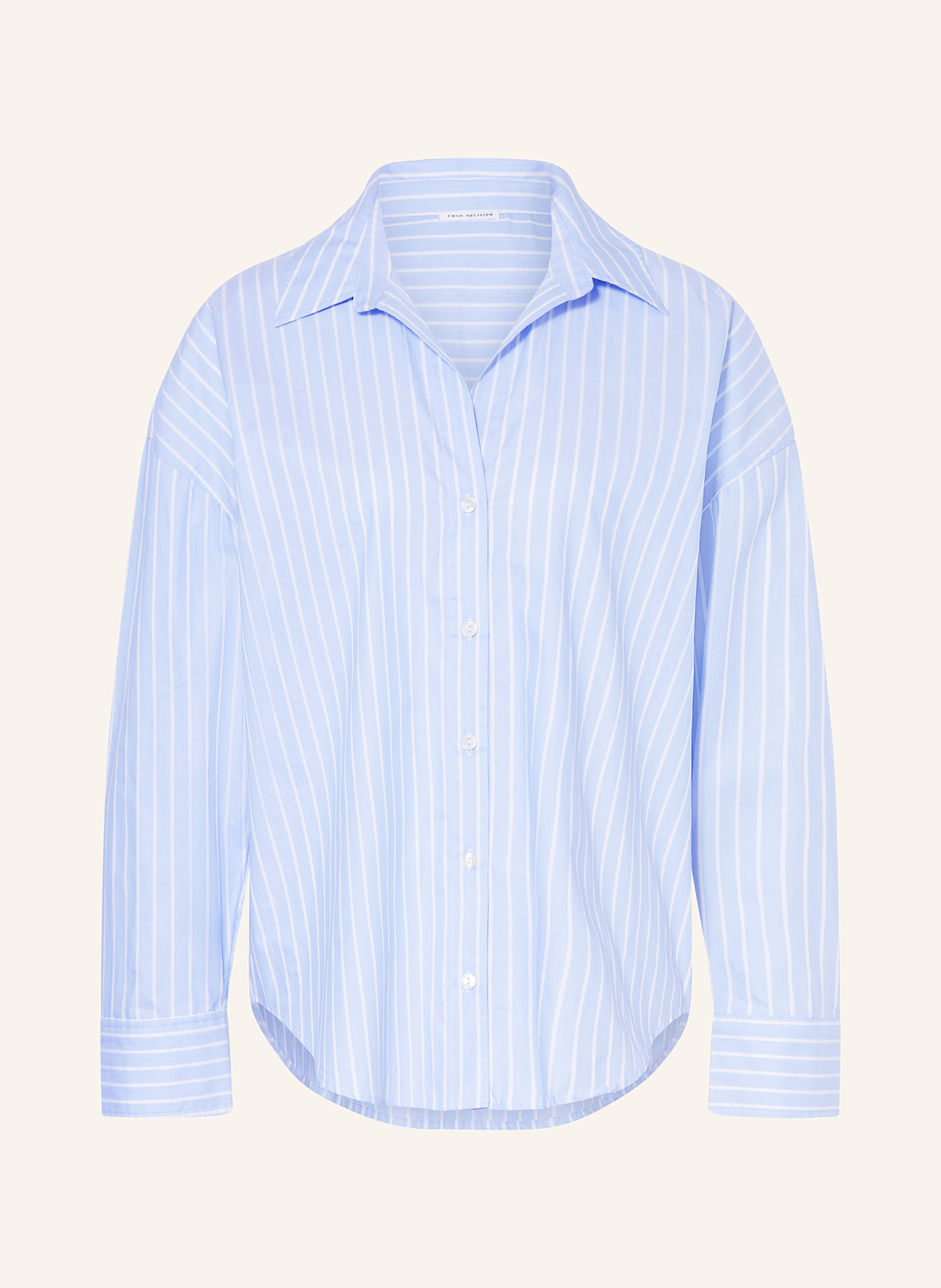 TRUE RELIGION Koszula: JASNONIEBIESKI / BIAŁY