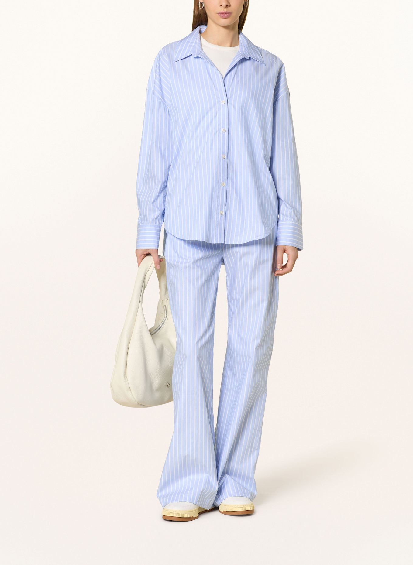 TRUE RELIGION Koszula: JASNONIEBIESKI / BIAŁY